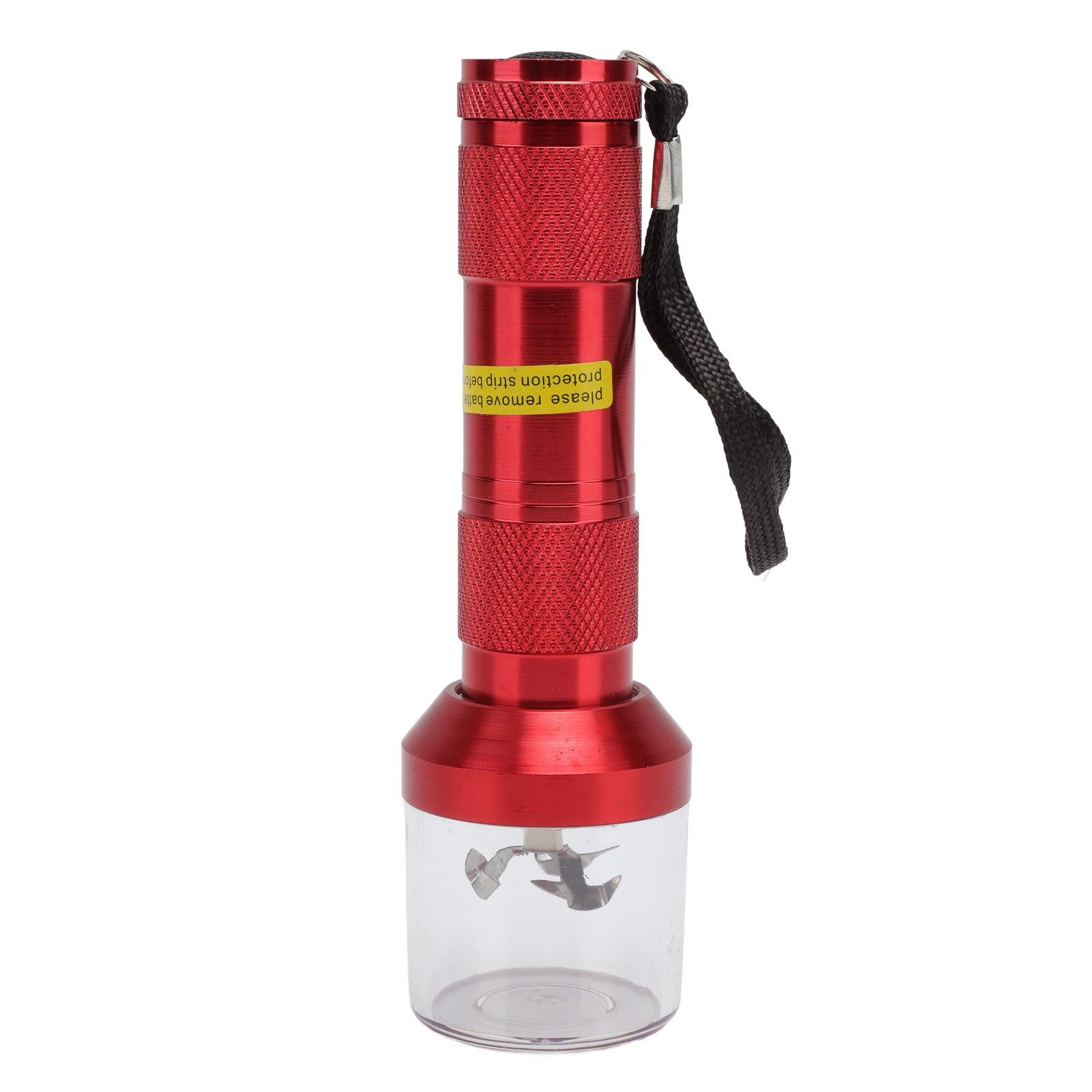 Electric Tobacco Herb Grinder Professional Aluminium Alloy Herb Tabacco Crusher for Herbal Medicine Seasoning Red - Image 1