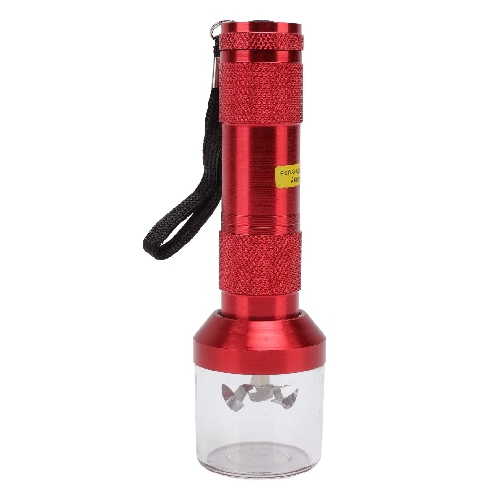 Electric Tobacco Herb Grinder Professional Aluminium Alloy Herb Tabacco Crusher for Herbal Medicine Seasoning Red - Image 3