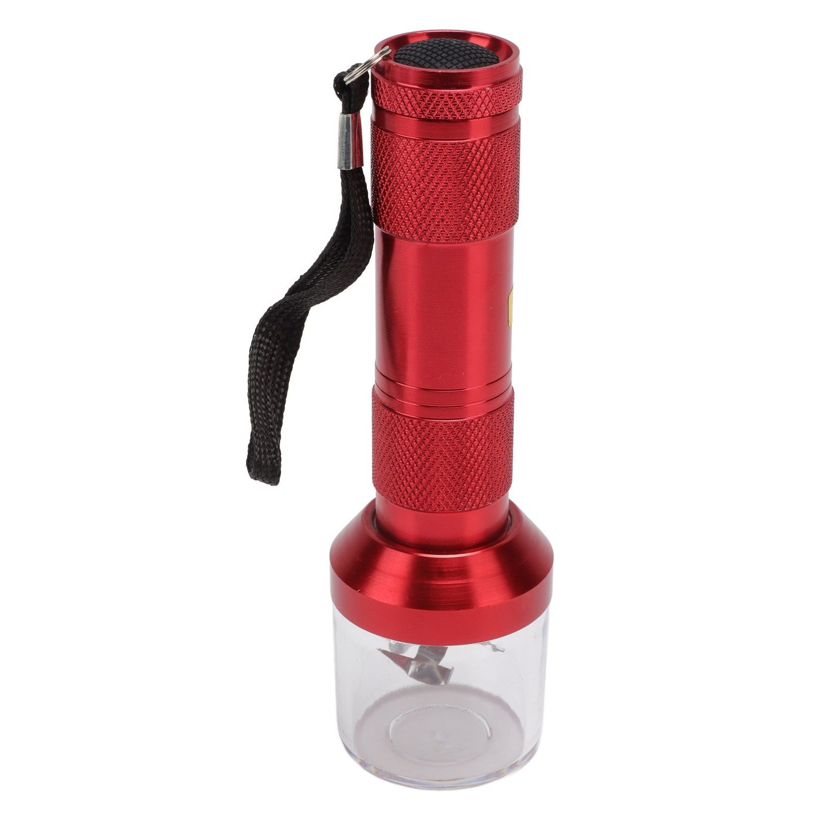 Electric Tobacco Herb Grinder Professional Aluminium Alloy Herb Tabacco Crusher for Herbal Medicine Seasoning Red - Image 4