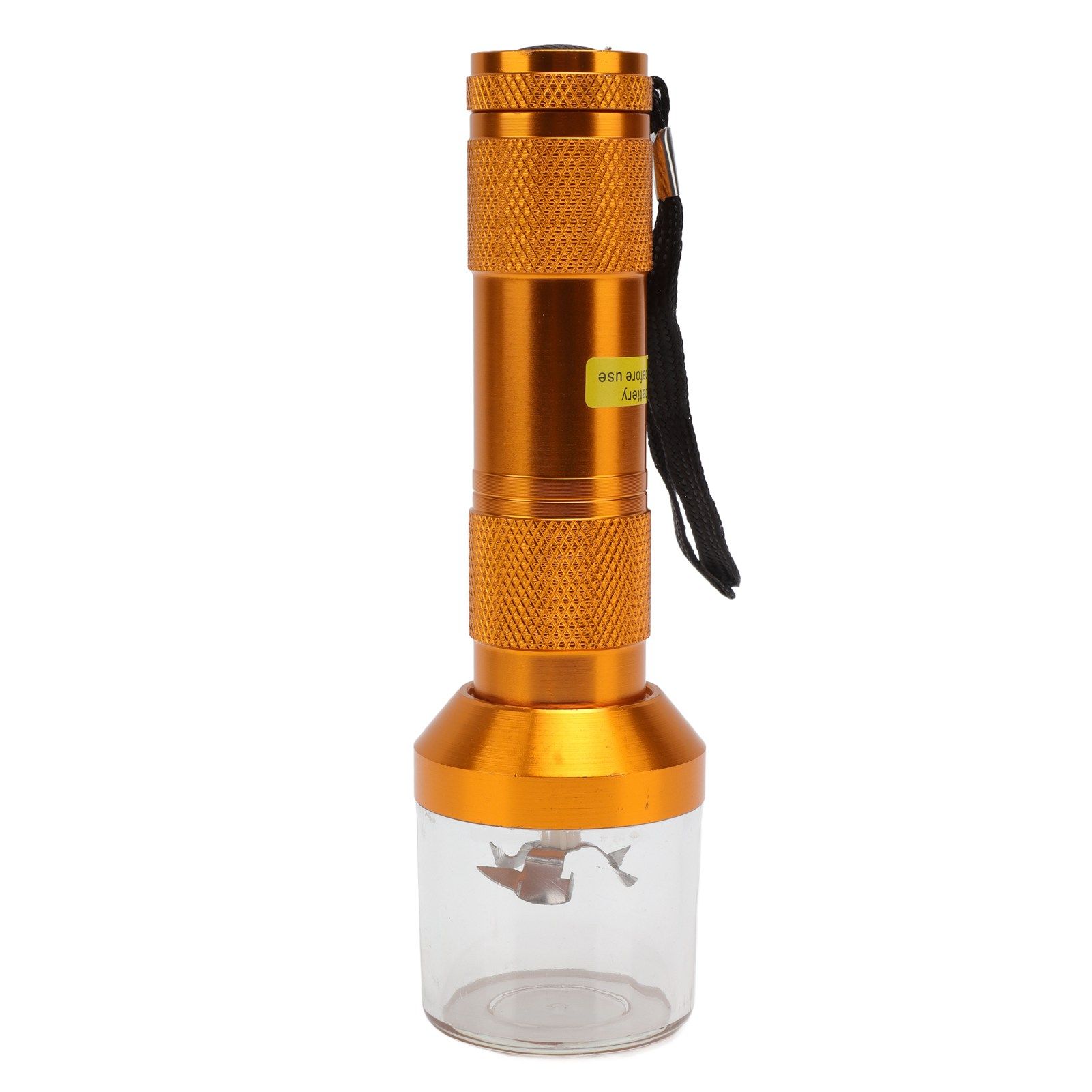 Electric Tobacco Herb Grinder Professional Aluminium Alloy Herb Tabacco Crusher for Herbal Medicine Seasoning Gold - Image 2