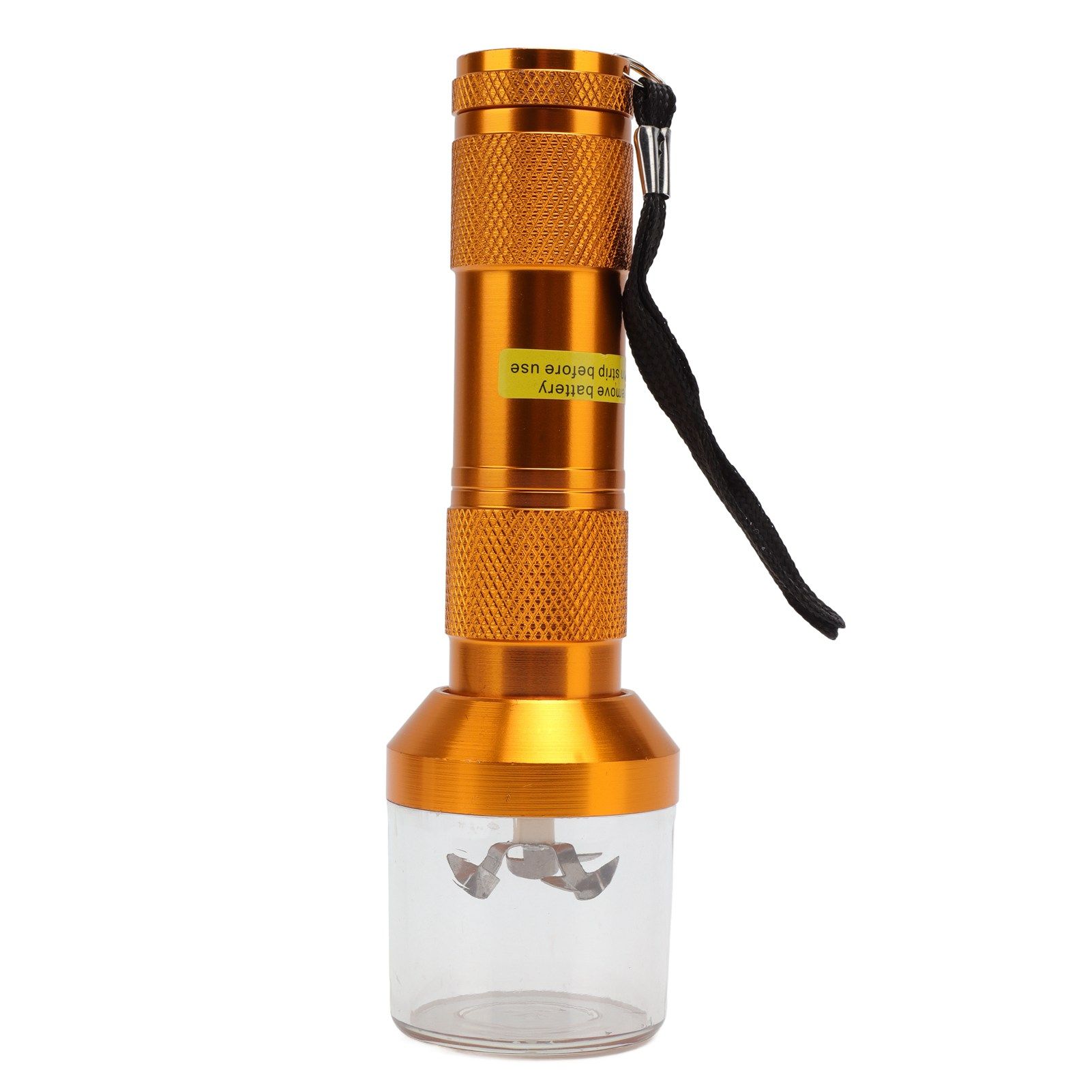 Electric Tobacco Herb Grinder Professional Aluminium Alloy Herb Tabacco Crusher for Herbal Medicine Seasoning Gold - Image 3