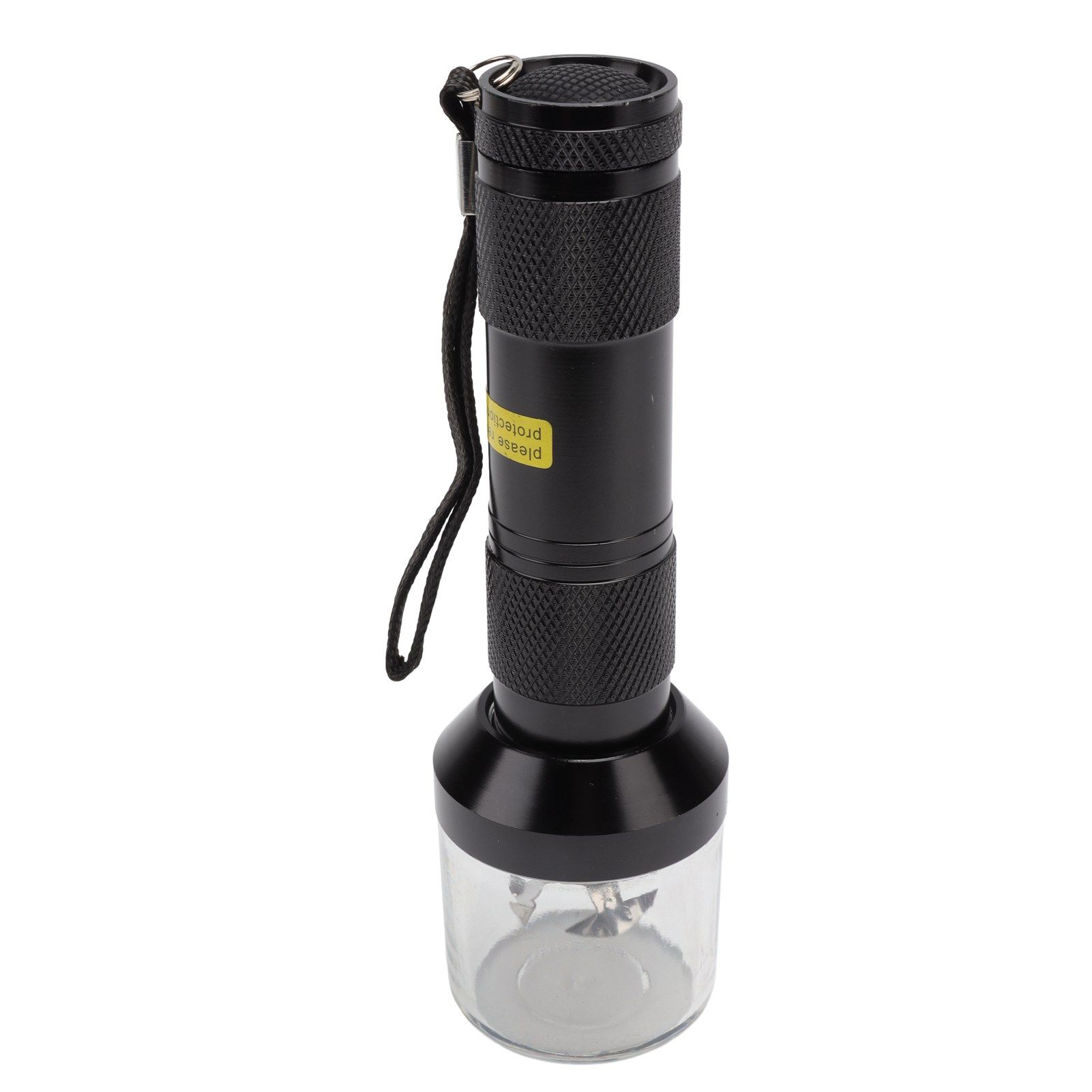 Electric Tobacco Herb Grinder Professional Aluminium Alloy Herb Tabacco Crusher for Herbal Medicine Seasoning Black - Image 2
