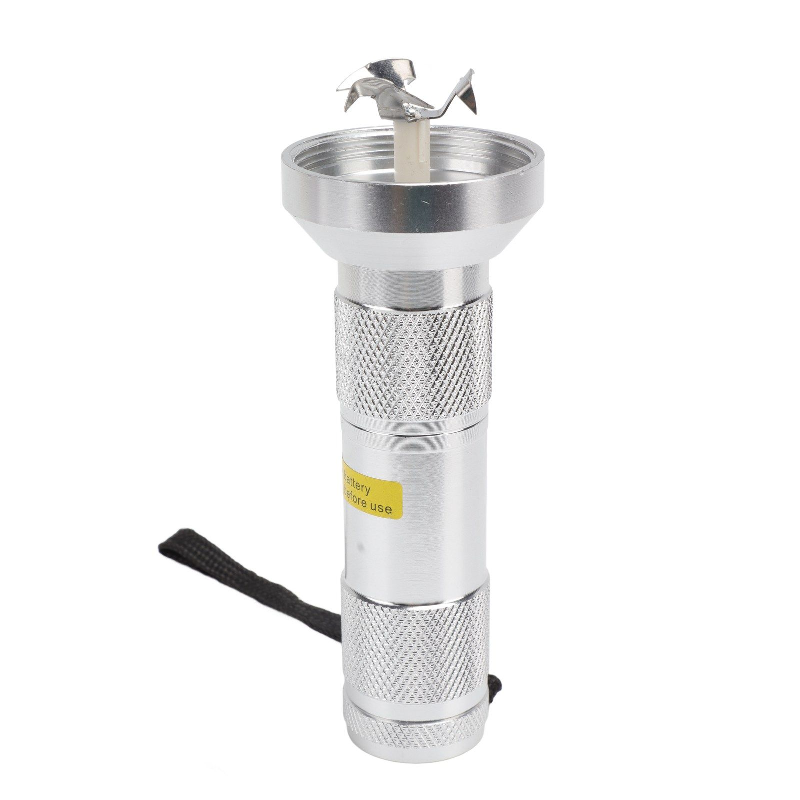 Electric Tobacco Herb Grinder Professional Aluminium Alloy Herb Tabacco Crusher for Herbal Medicine Seasoning Silver - Image 5