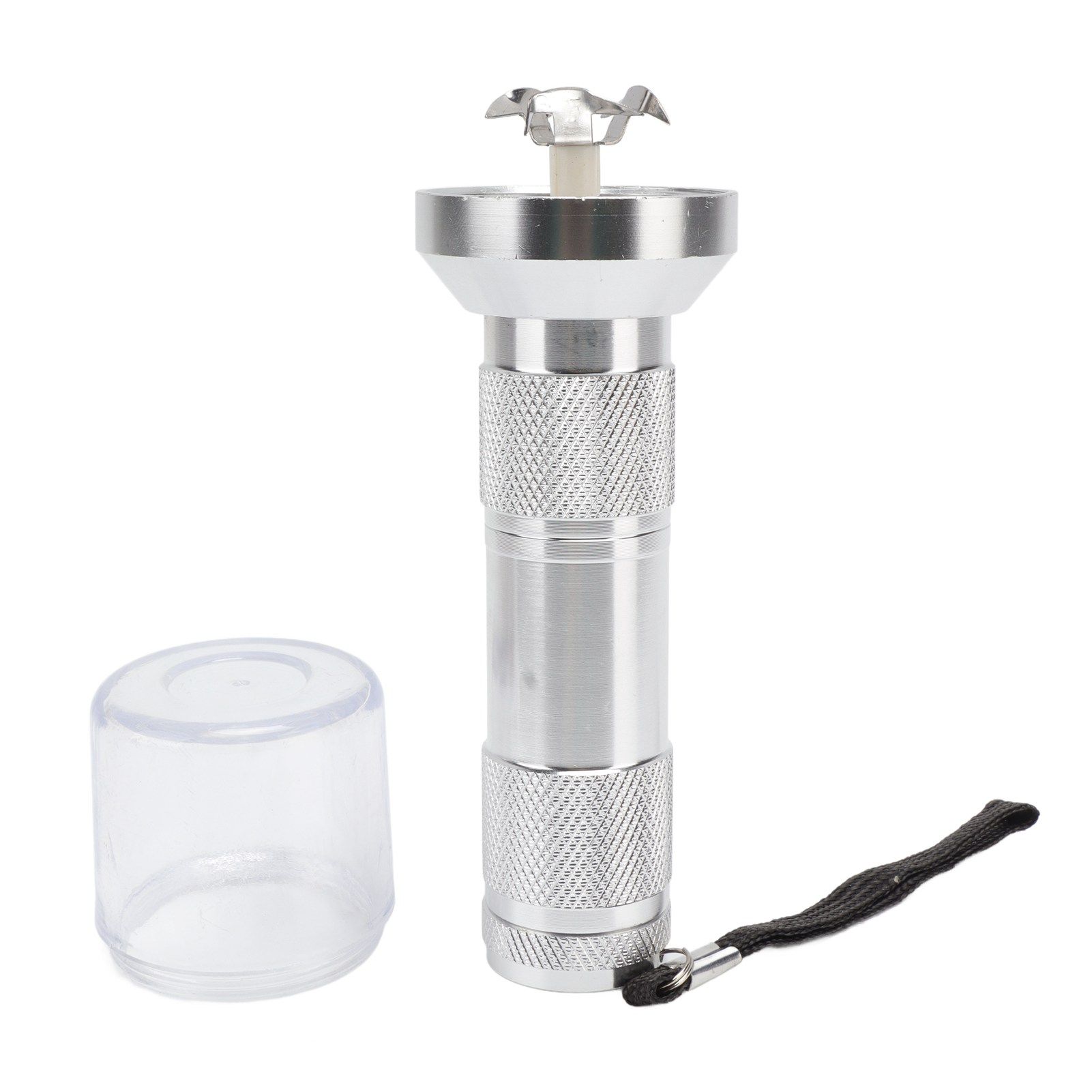 Electric Tobacco Herb Grinder Professional Aluminium Alloy Herb Tabacco Crusher for Herbal Medicine Seasoning Silver - Image 8