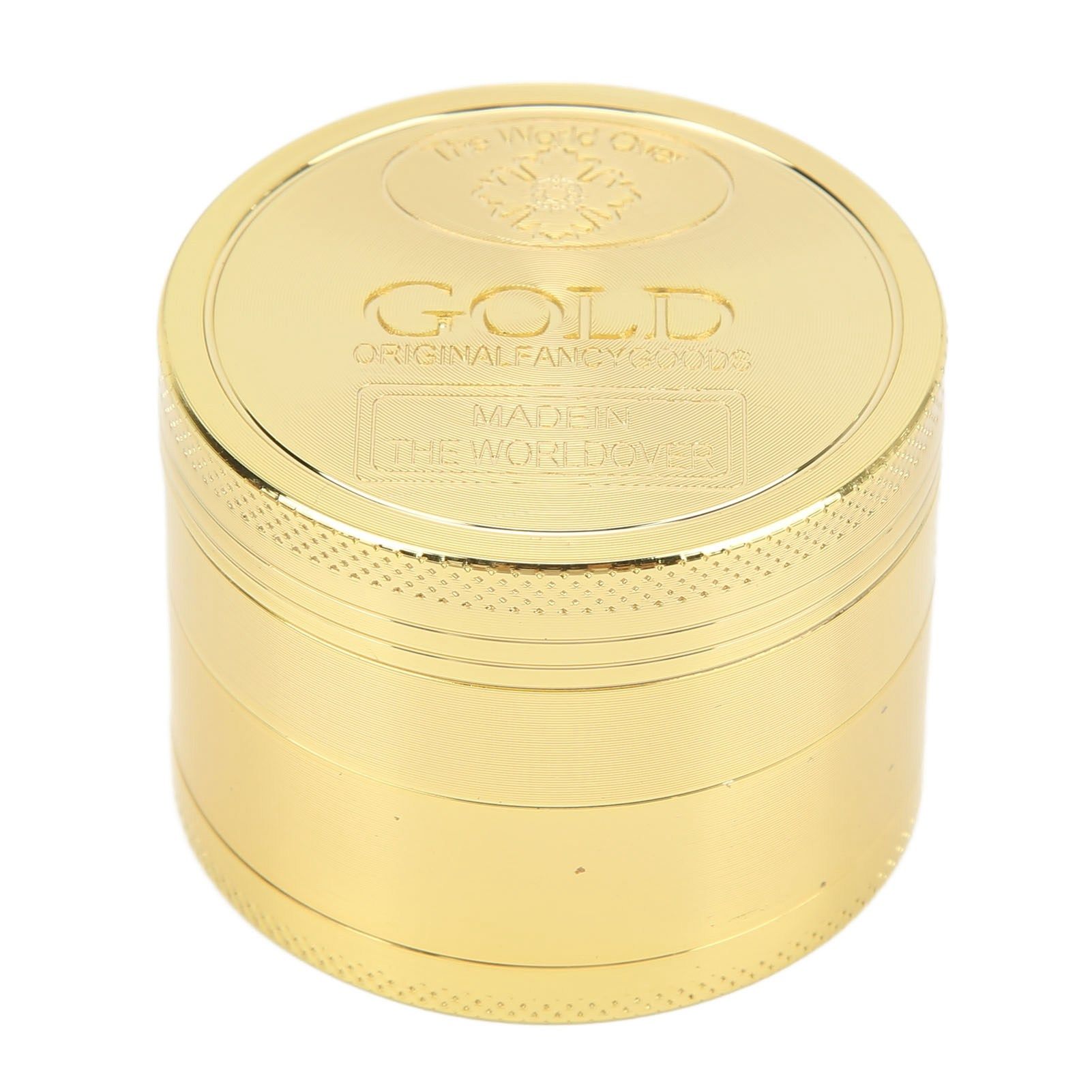40mm Spice Grinder 4 Layers Aluminium Alloy Gold Coin Design Spice Crusher for Home Kitchen - Image 4
