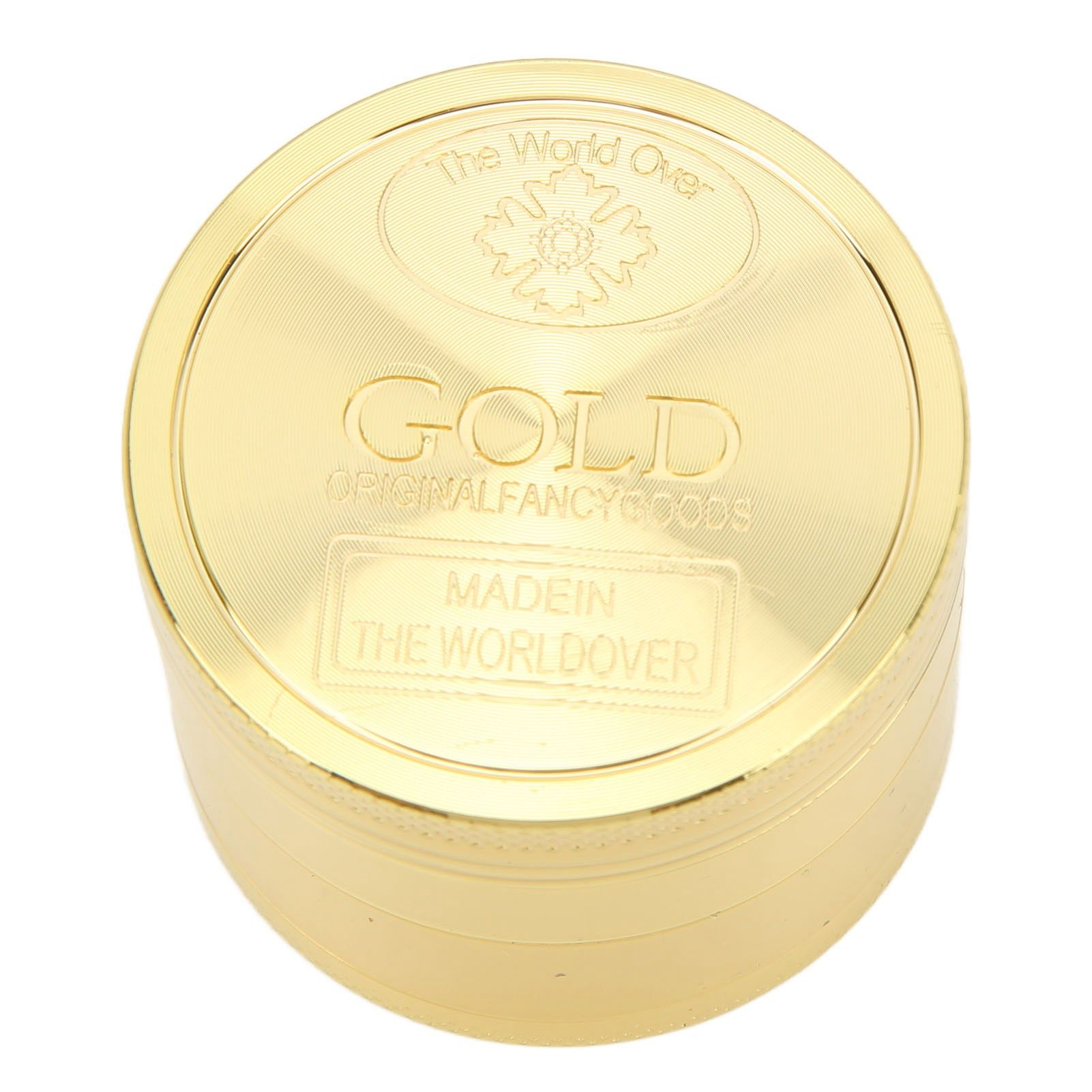 40mm Spice Grinder 4 Layers Aluminium Alloy Gold Coin Design Spice Crusher for Home Kitchen - Image 5