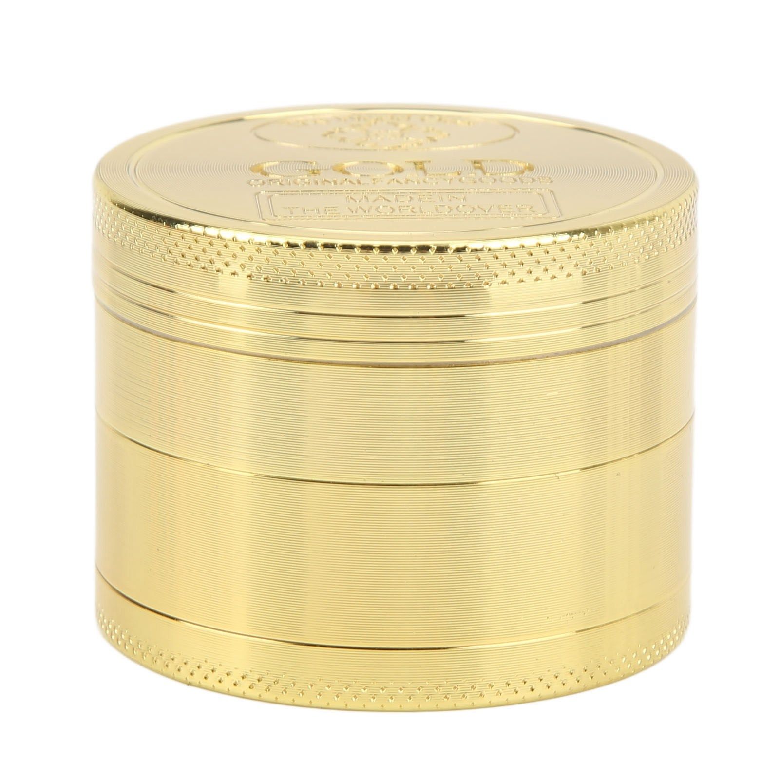 40mm Spice Grinder 4 Layers Aluminium Alloy Gold Coin Design Spice Crusher for Home Kitchen - Image 6