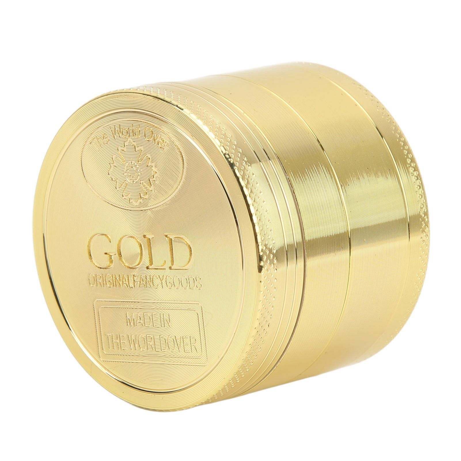 40mm Spice Grinder 4 Layers Aluminium Alloy Gold Coin Design Spice Crusher for Home Kitchen - Image 7
