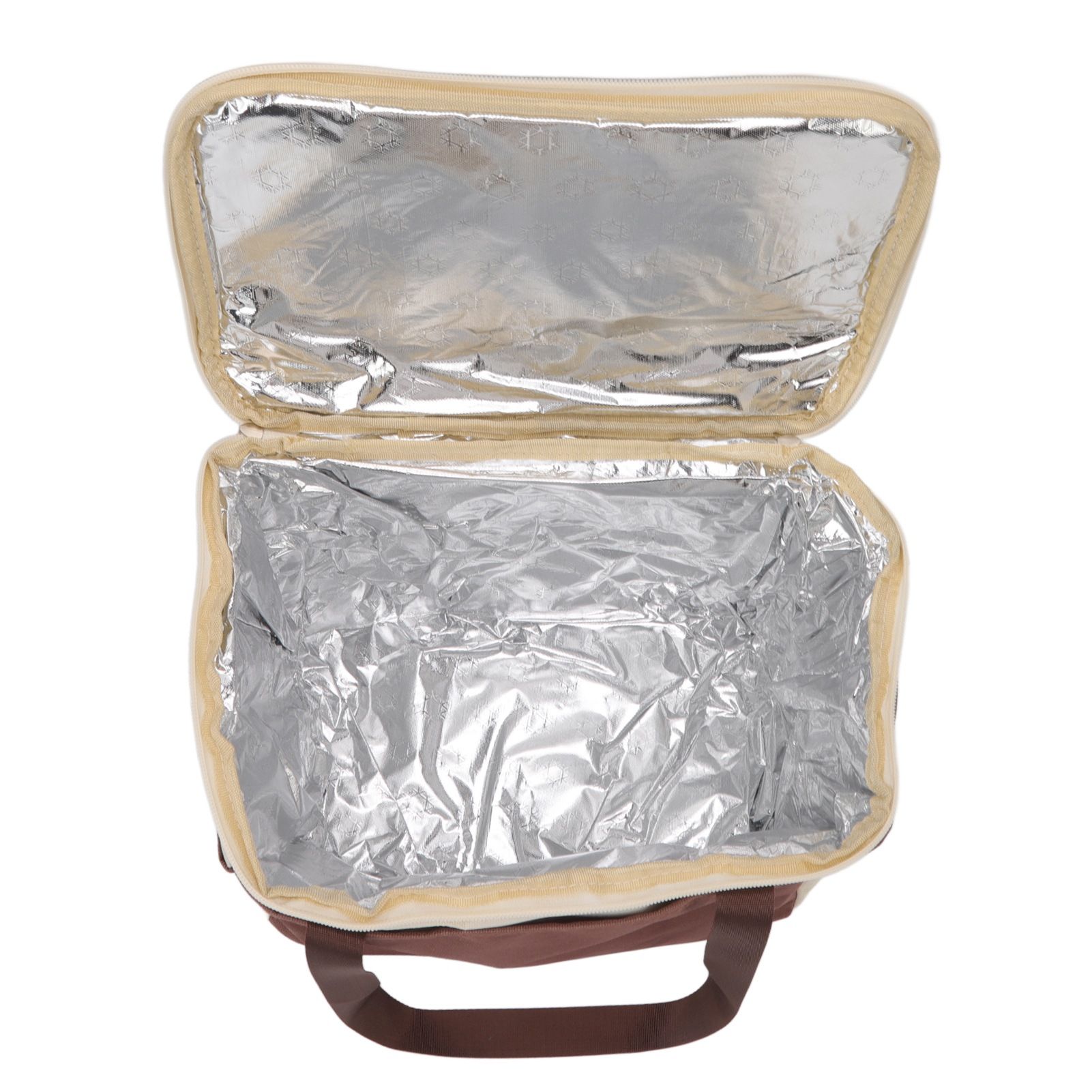Insulated Lunch Bag Leak Proof Portable Reusable Lunch Box for Students Men Women and Office Workers L Coffee - Image 4