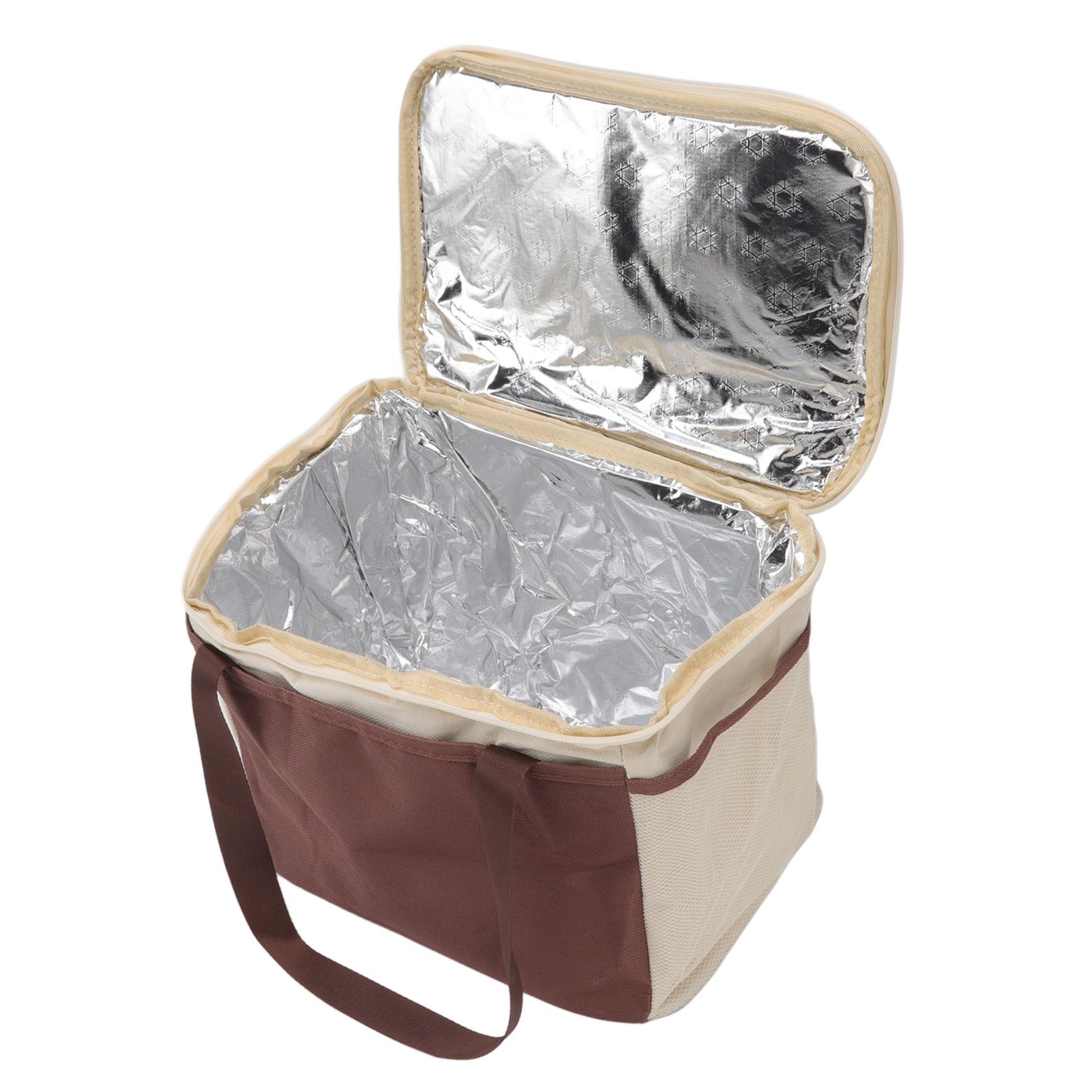 Insulated Lunch Bag Leak Proof Portable Reusable Lunch Box for Students Men Women and Office Workers L Coffee - Image 6