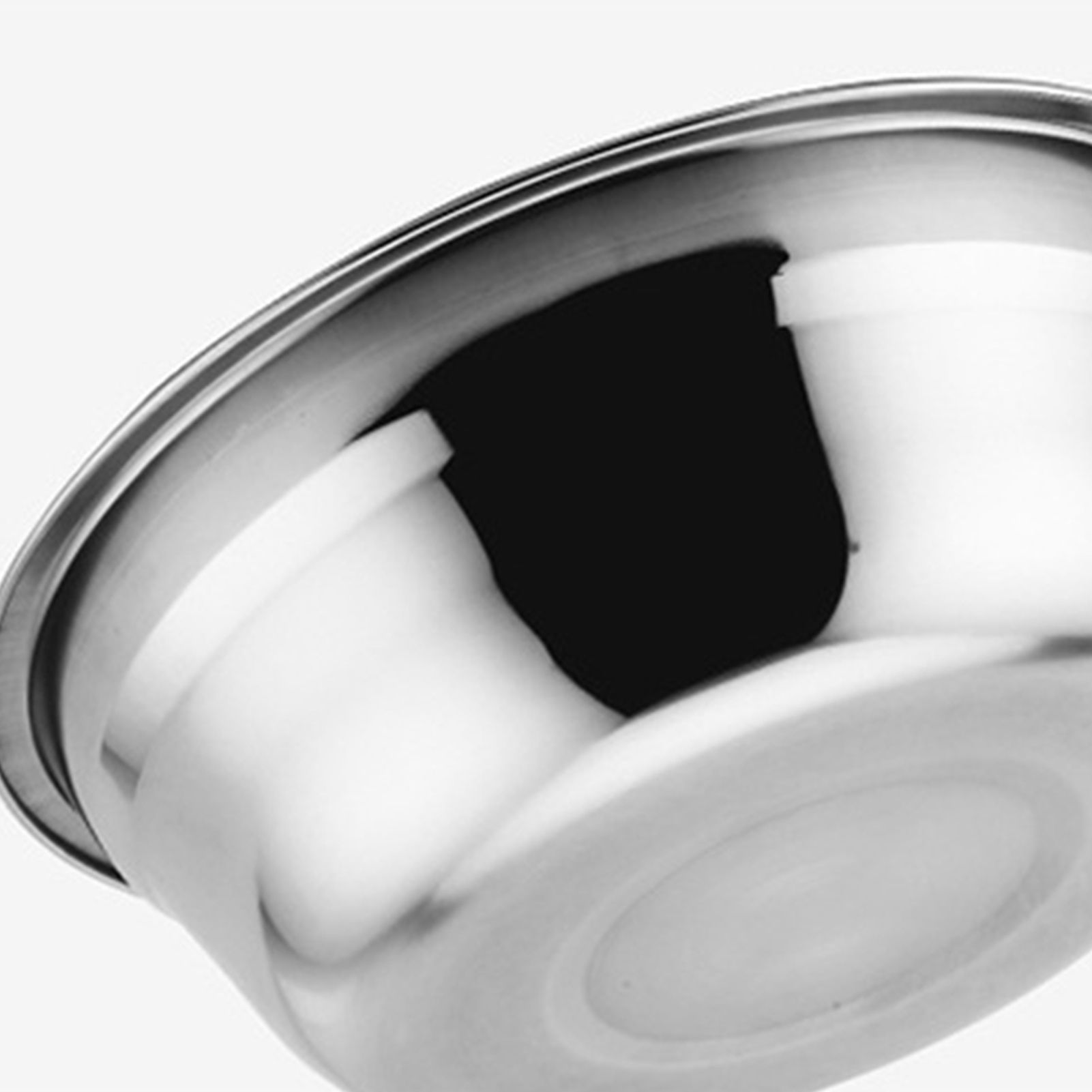 26cm Stainless Steel Basin Mixing Bowl Thicken Heavy Duty Deeper Edge Mirror Finish Salad Bowl - Image 7
