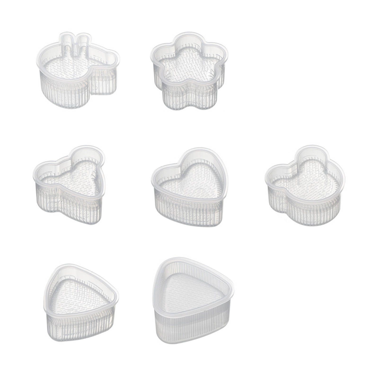 7Pcs Sushi Ball Mold Cartoon Style Food Grade PP Easy Operation Widely Used Sushi Mold for Household Bar DIY - Image 1