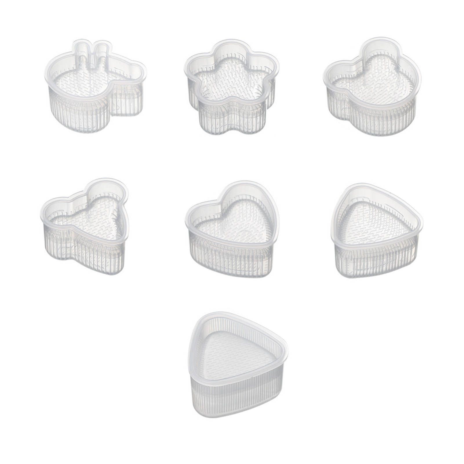 7Pcs Sushi Ball Mold Cartoon Style Food Grade PP Easy Operation Widely Used Sushi Mold for Household Bar DIY - Image 3