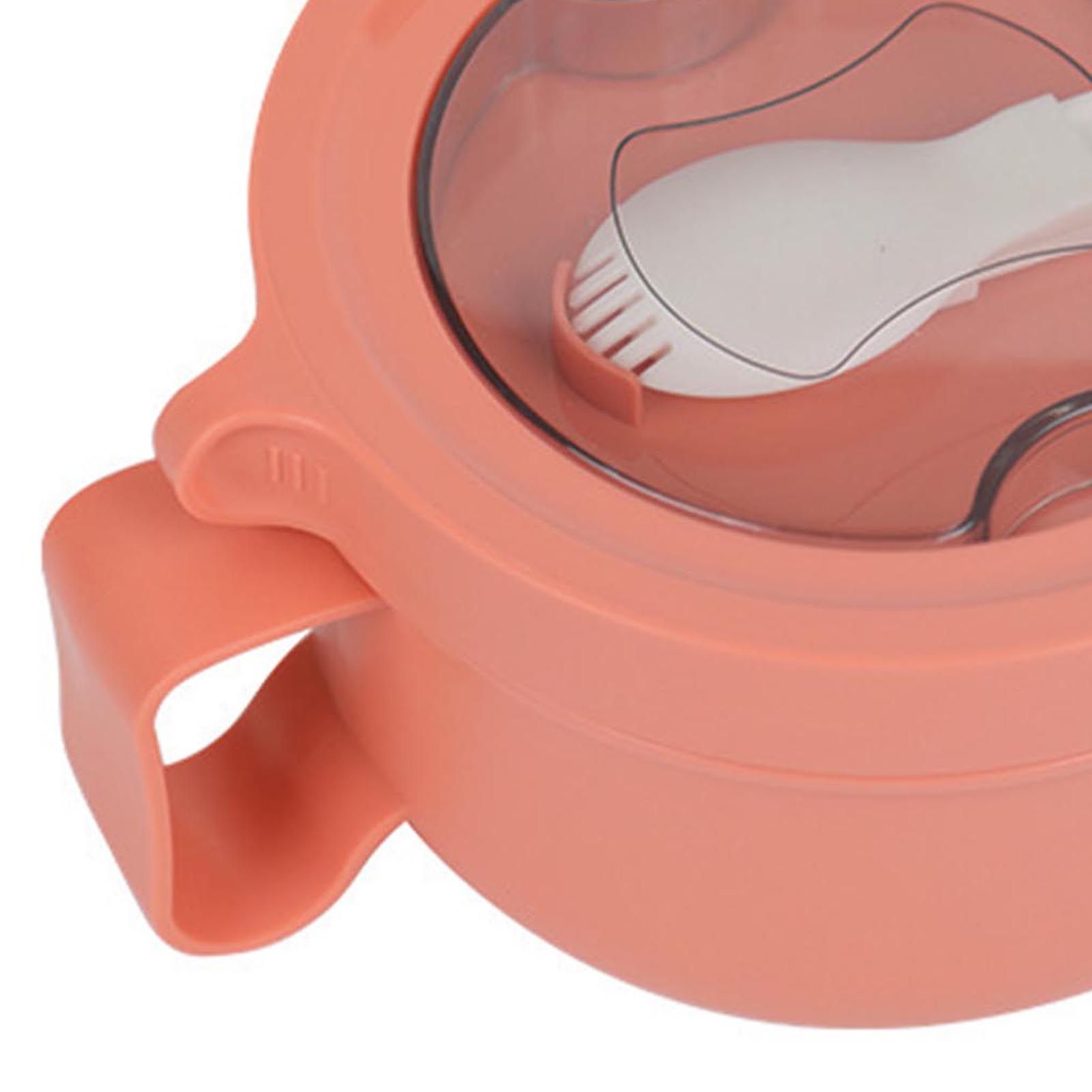 Insulated Bowl Leakage Proof 304 Stainless Steel Interior Thermal Soup Bowl with Handle for Noodle Bento 850ml Orange - Image 8