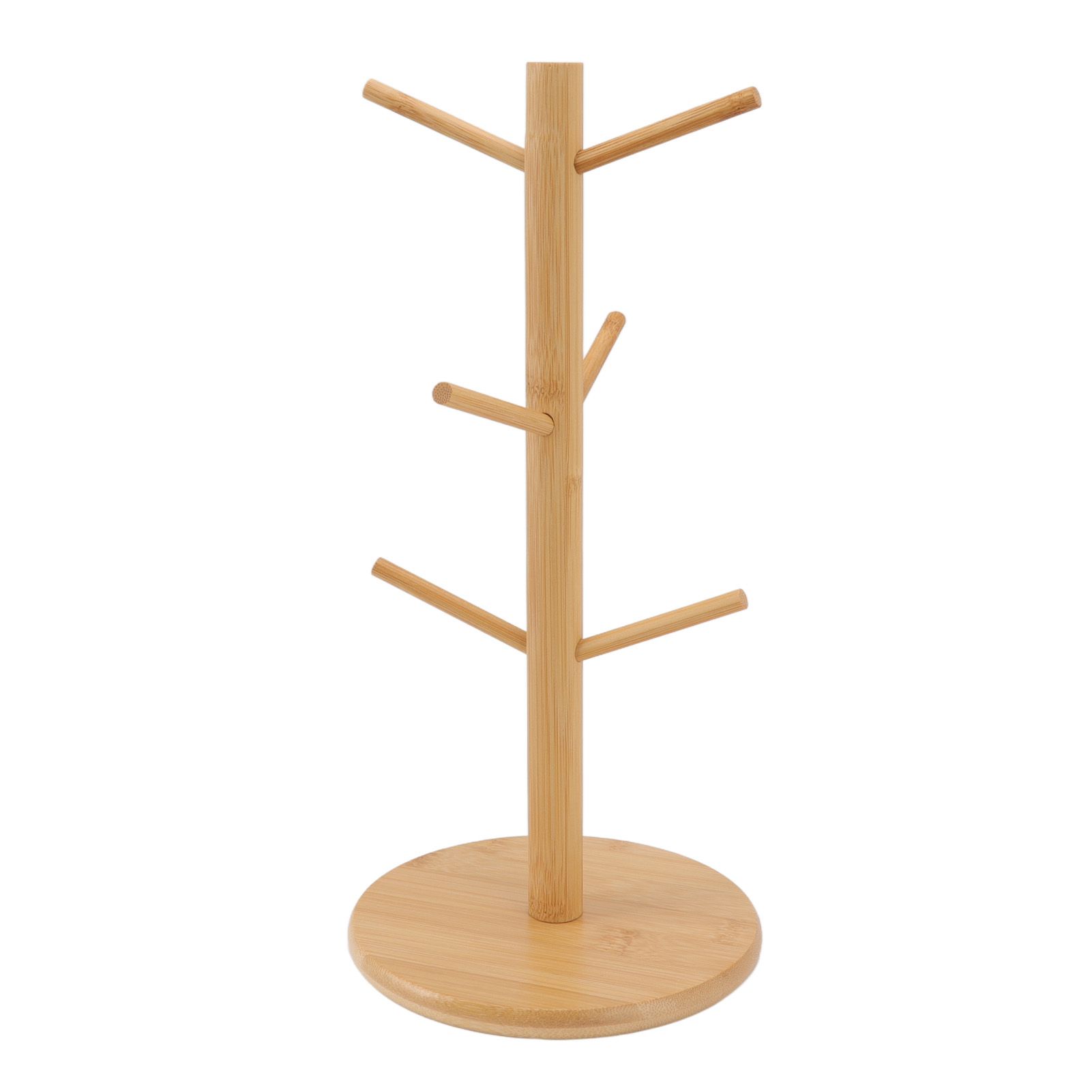 Coffee Cup Holder Space Saving Bamboo Coffee Mug Tree Rack Holder Organizer for Storage Display Drying Mugs - Image 7