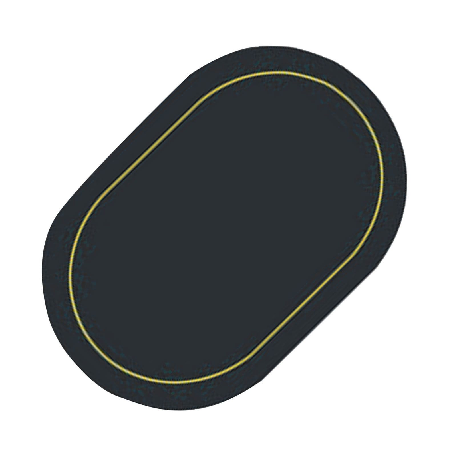 2Pcs Leather Oval Dining Food Mat Oil Proof Insulation Restaurant Table Home Hotel Non Slip Bowl Pad Placemat Black - Image 2