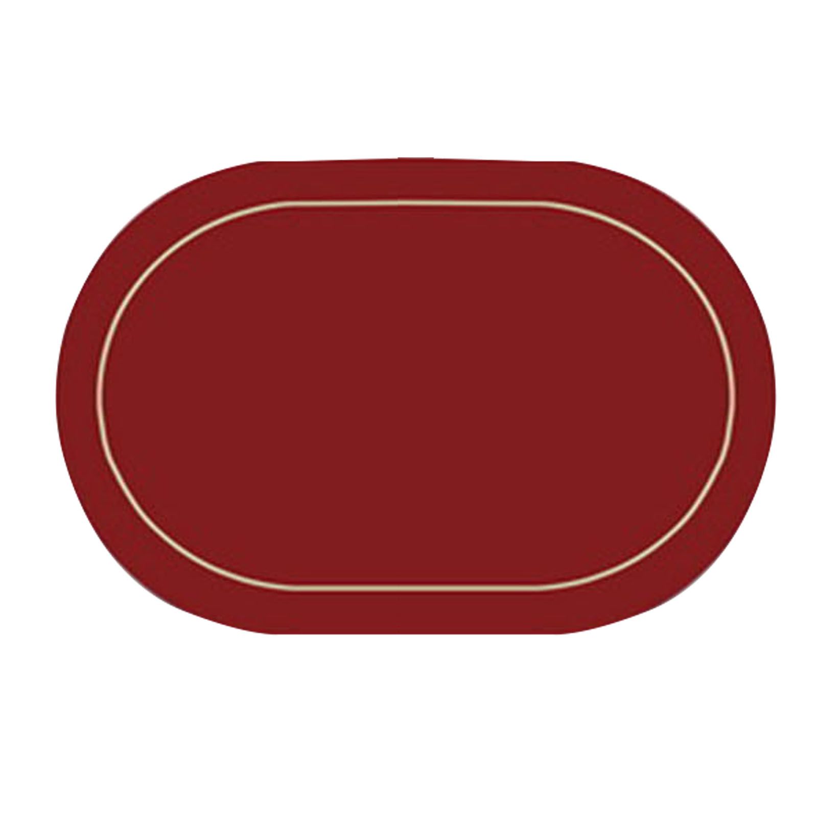2Pcs Leather Oval Dining Food Mat Oil Proof Insulation Restaurant Table Home Hotel Non Slip Bowl Pad Placemat Black - Image 3