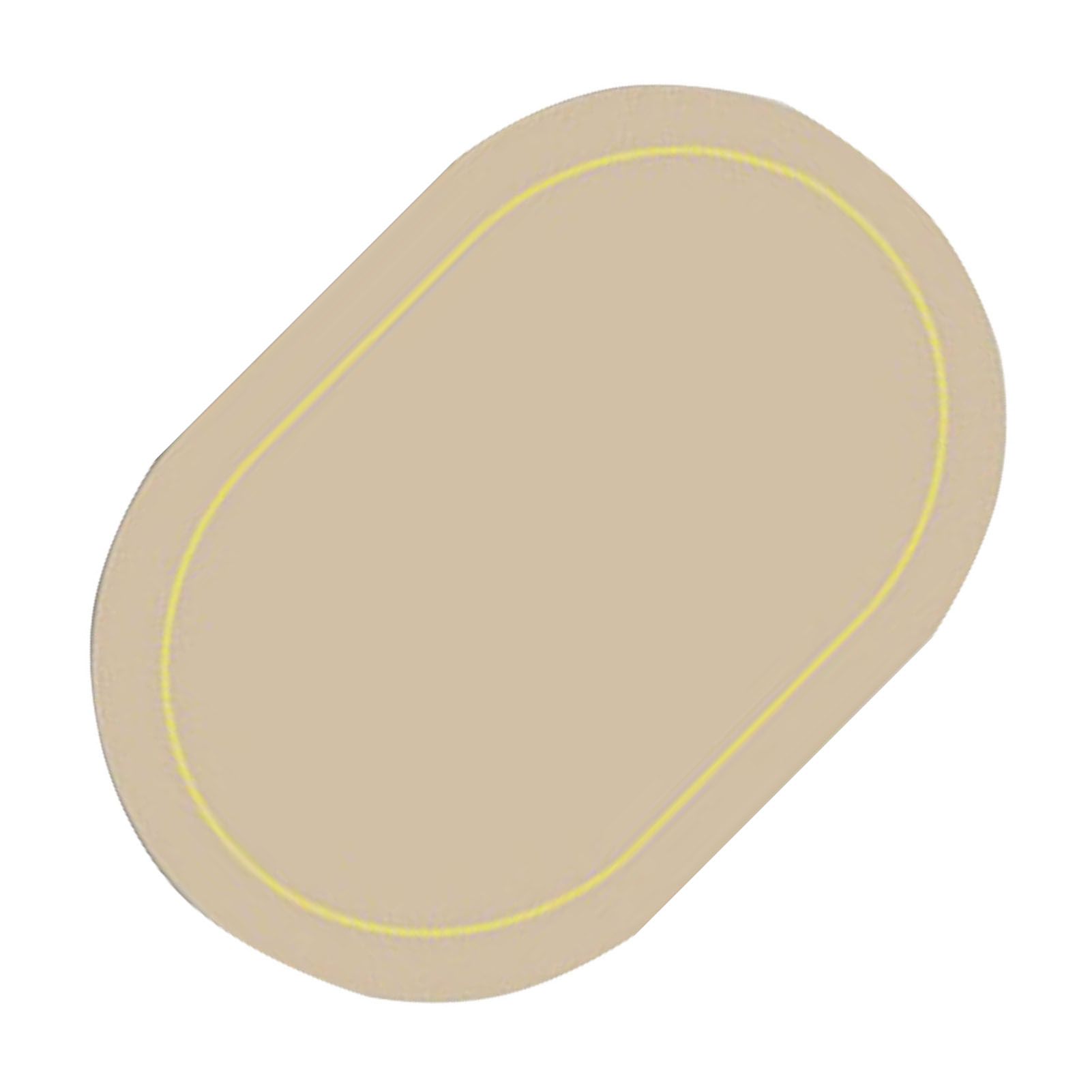 2Pcs Leather Oval Dining Food Mat Oil Proof Insulation Restaurant Table Home Hotel Non Slip Bowl Pad Placemat Light Gray - Image 4