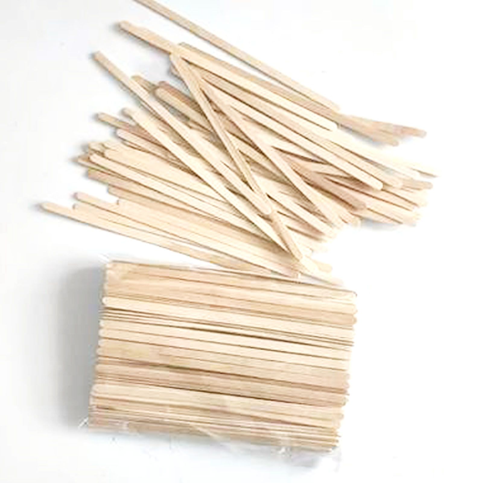 1000 Pcs Wooden Ice Cream Stick 14x0.5x0.1cm Craft Sticks for Wax Tongue Depressor - Image 2