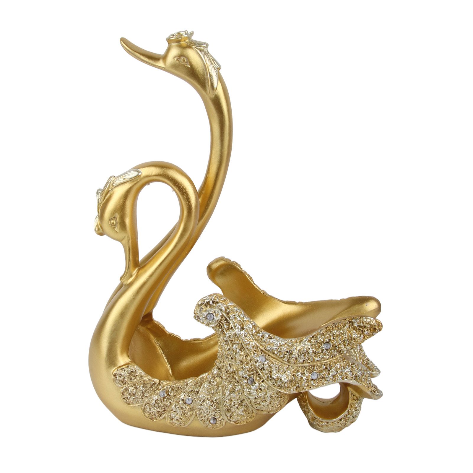 Luxury Swan Wine Rack Innovative Desktop Wine Cabinet Decorative Ornaments for Living Room Office Gold - Image 4