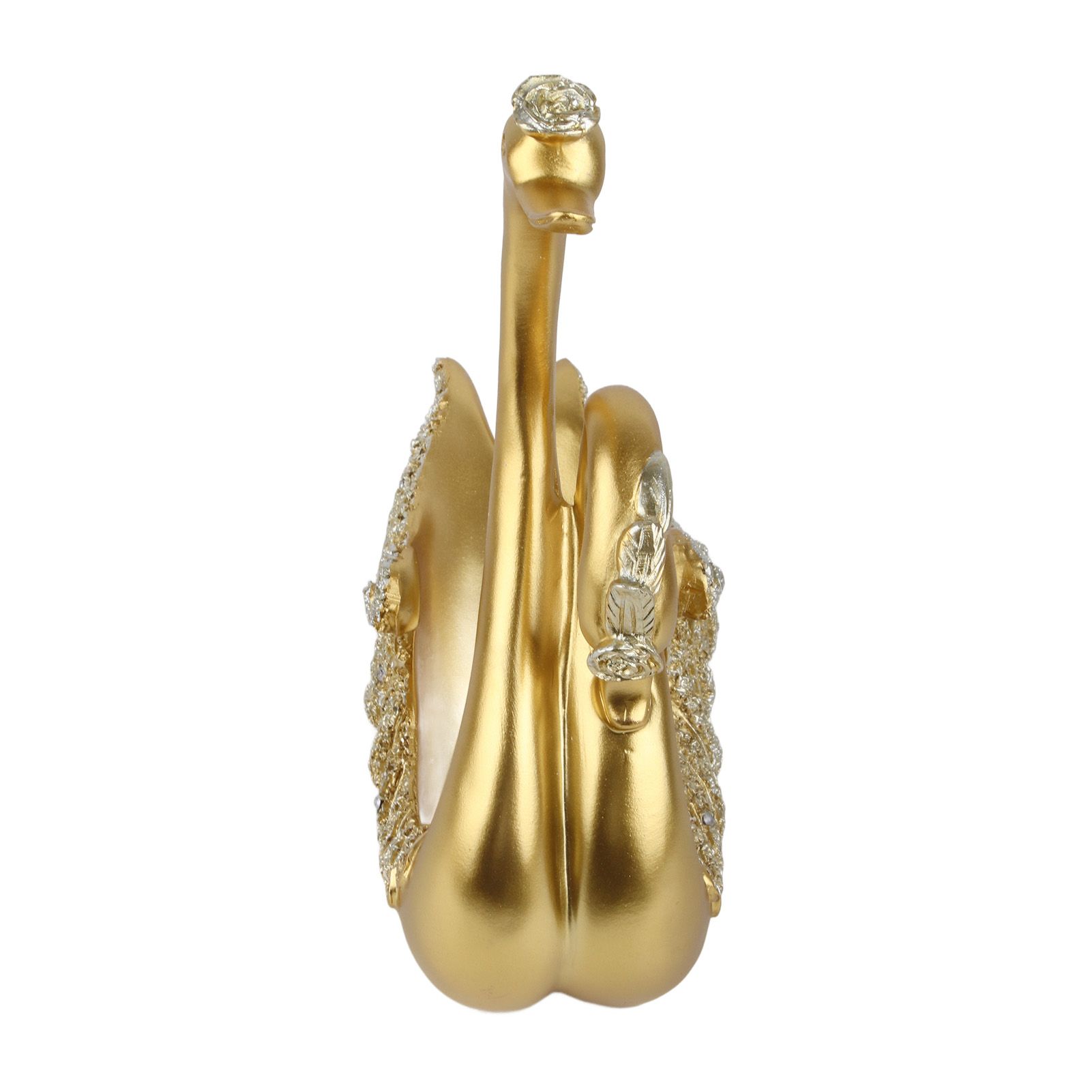Luxury Swan Wine Rack Innovative Desktop Wine Cabinet Decorative Ornaments for Living Room Office Gold - Image 5