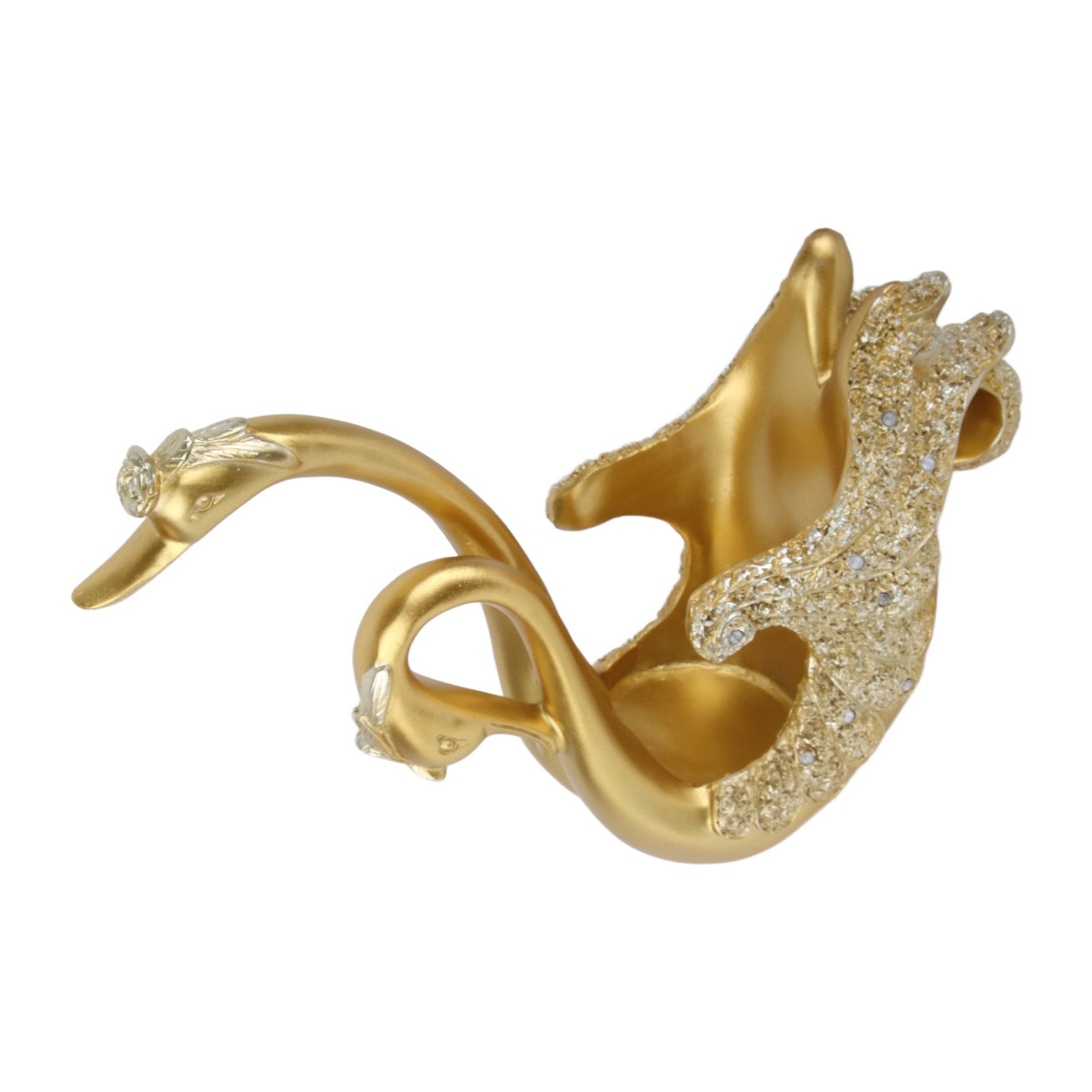 Luxury Swan Wine Rack Innovative Desktop Wine Cabinet Decorative Ornaments for Living Room Office Gold - Image 7