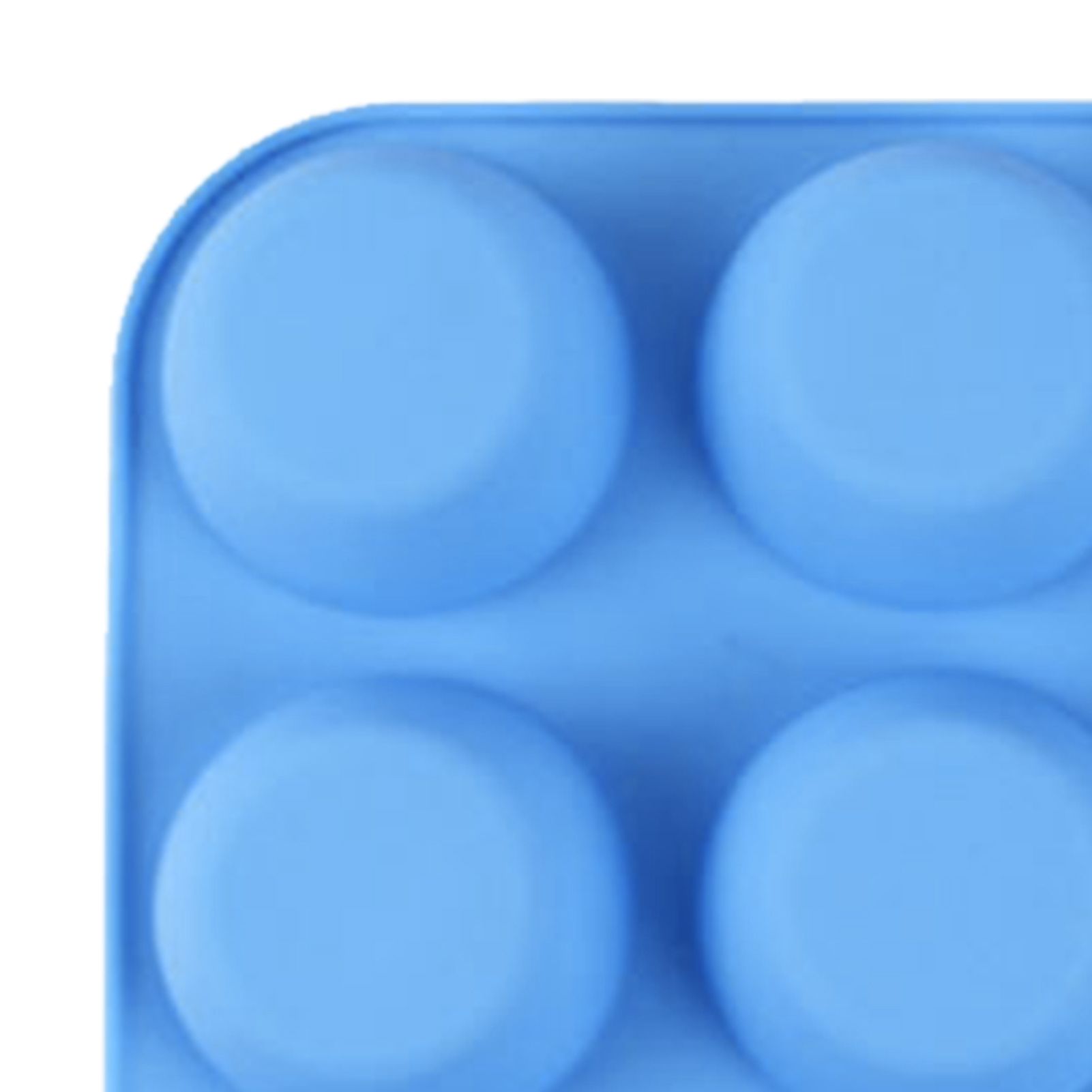 12 Cupcake Pan Soft Silicone Round Shape Easy Release Muffin Pan for Cupcake Muffin Gelatin Soap Candle Blue - Image 8