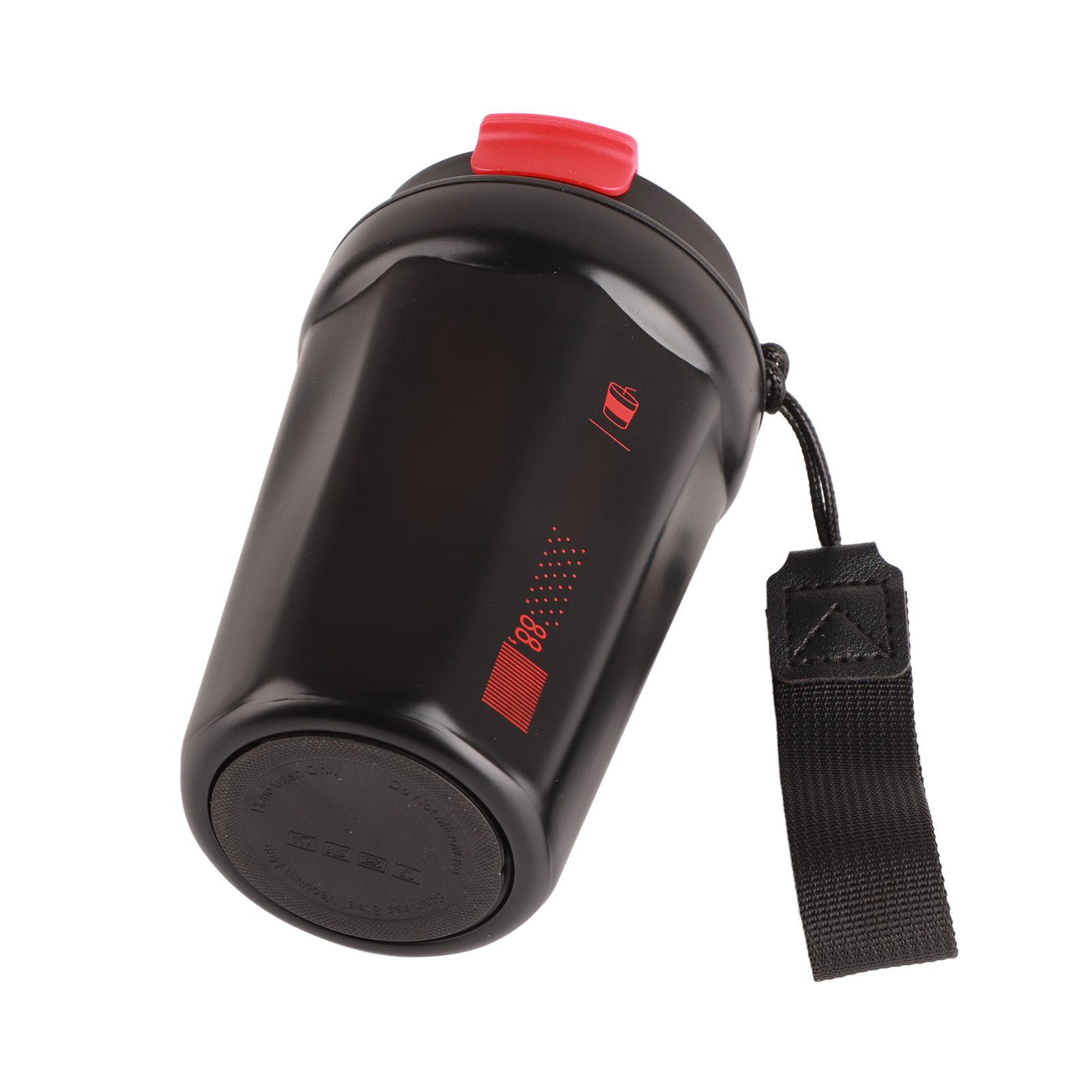 390ml Insulated Coffee Mug Keep Warm Cold Portable Stainless Steel Camping Mug for Home School Office Outdoor Black - Image 5