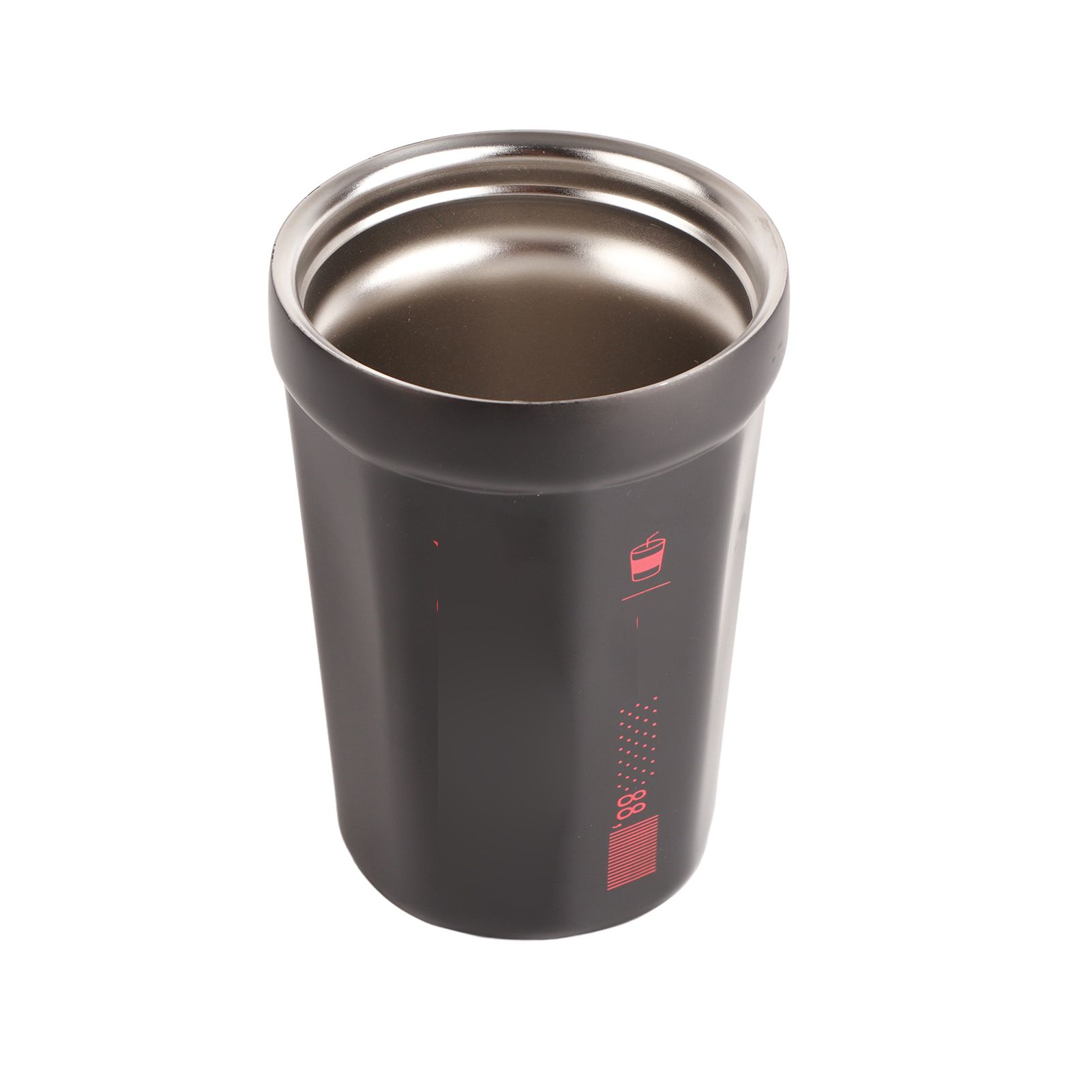 390ml Insulated Coffee Mug Keep Warm Cold Portable Stainless Steel Camping Mug for Home School Office Outdoor Black - Image 8