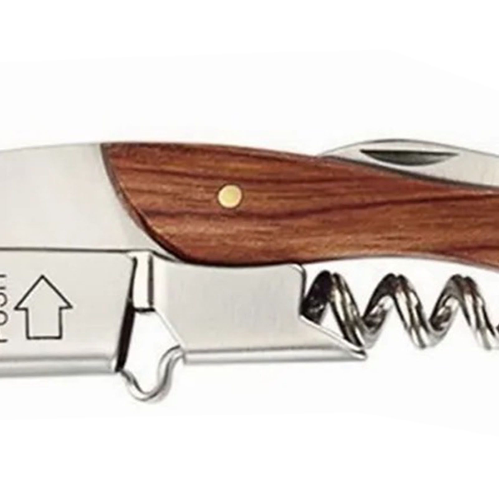 Wine Bottle Opener Corkscrew Stainless Steel Wood Easy Grip Portable Tool for Home - Image 8