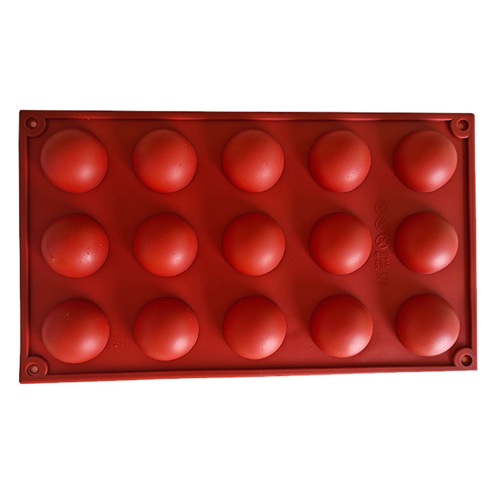 Semi Sphere Mold 15 Holes Silicone Semicircle Baking Mold for Cake Chocolate Mousse - Image 1