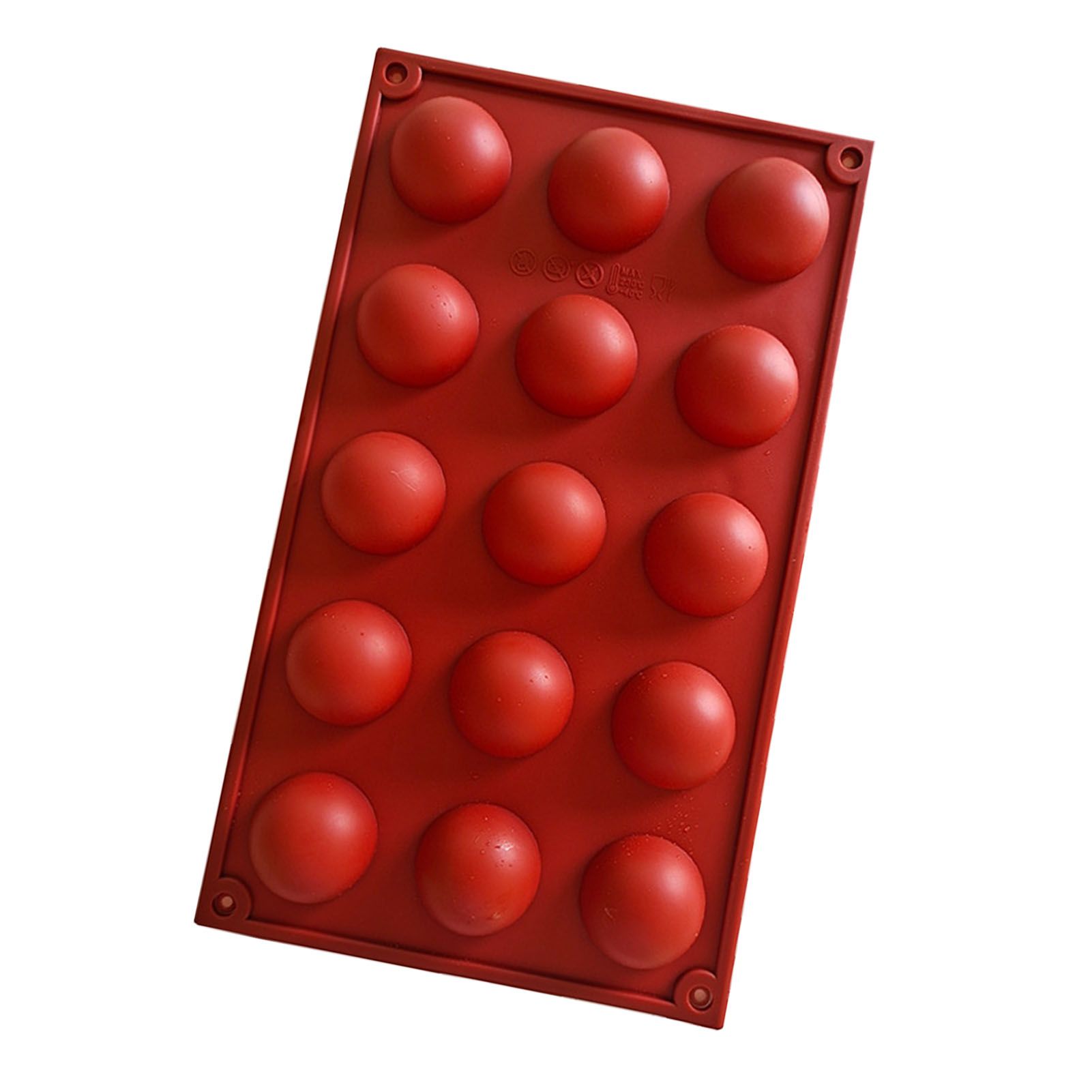 Semi Sphere Mold 15 Holes Silicone Semicircle Baking Mold for Cake Chocolate Mousse - Image 4