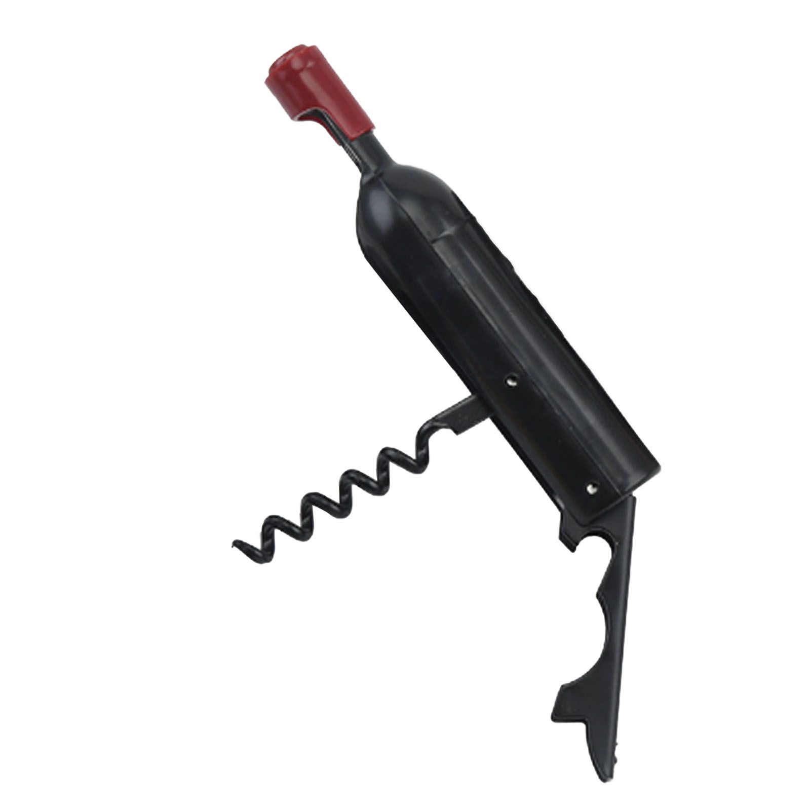 Wine Opener Black Multifunctional Magnet Design Portable Stainless Steel Wine Opener - Image 4