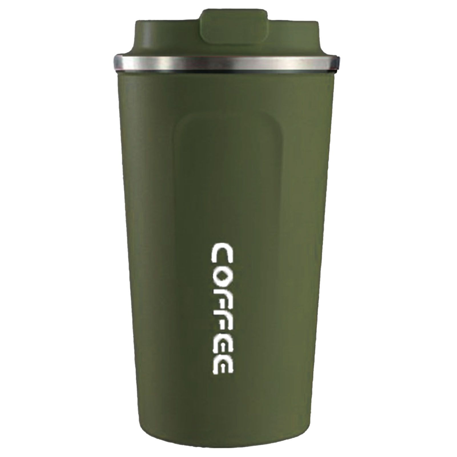 Smart Temperature Display Coffee Cup Portable 304 Stainless Steel Insulation Cup Simple Style Pure Color Generation 2nd Green 510ml - Image 1