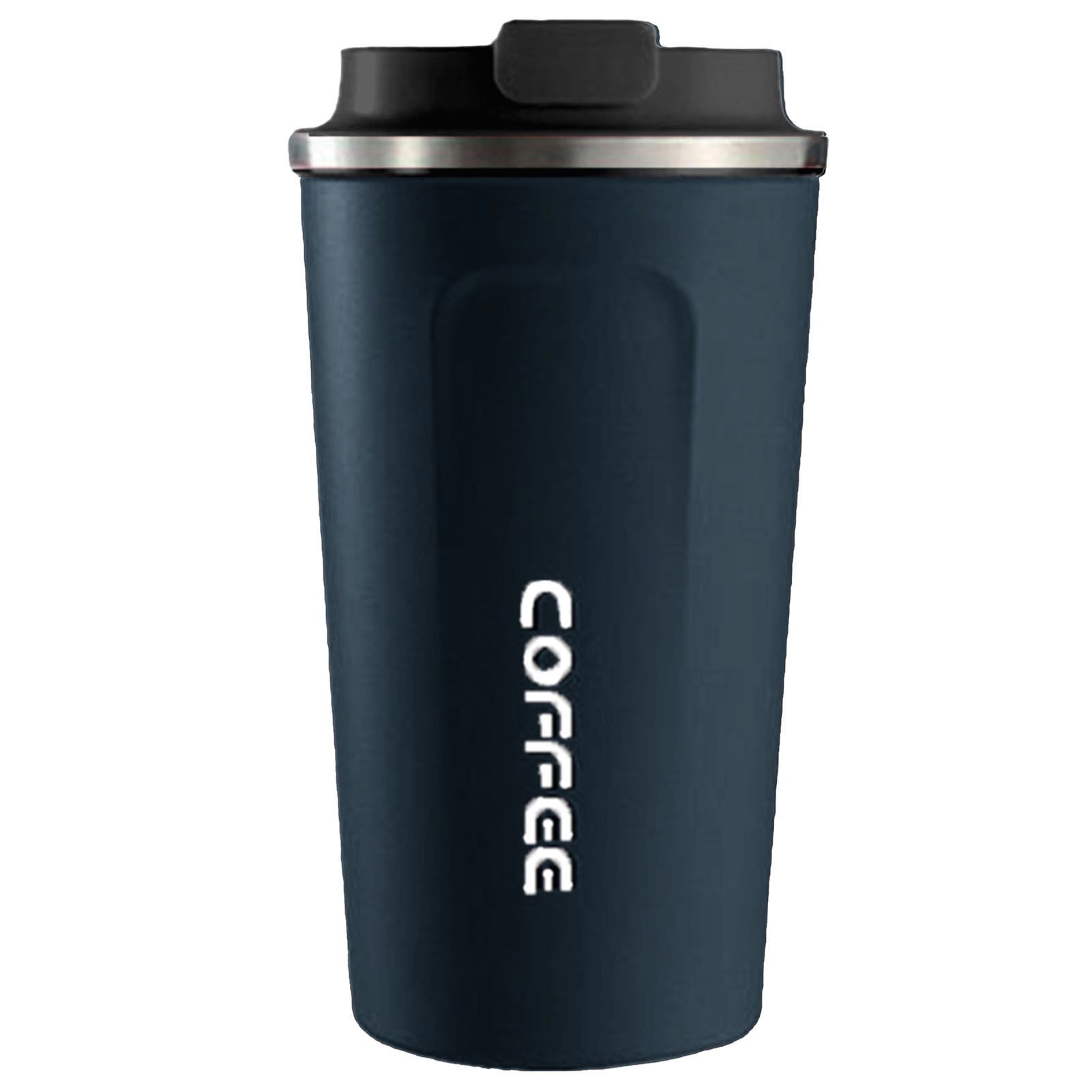 Smart Temperature Display Coffee Cup Portable 304 Stainless Steel Insulation Cup Simple Style Pure Color Generation 2nd Blue 380ml - Image 1