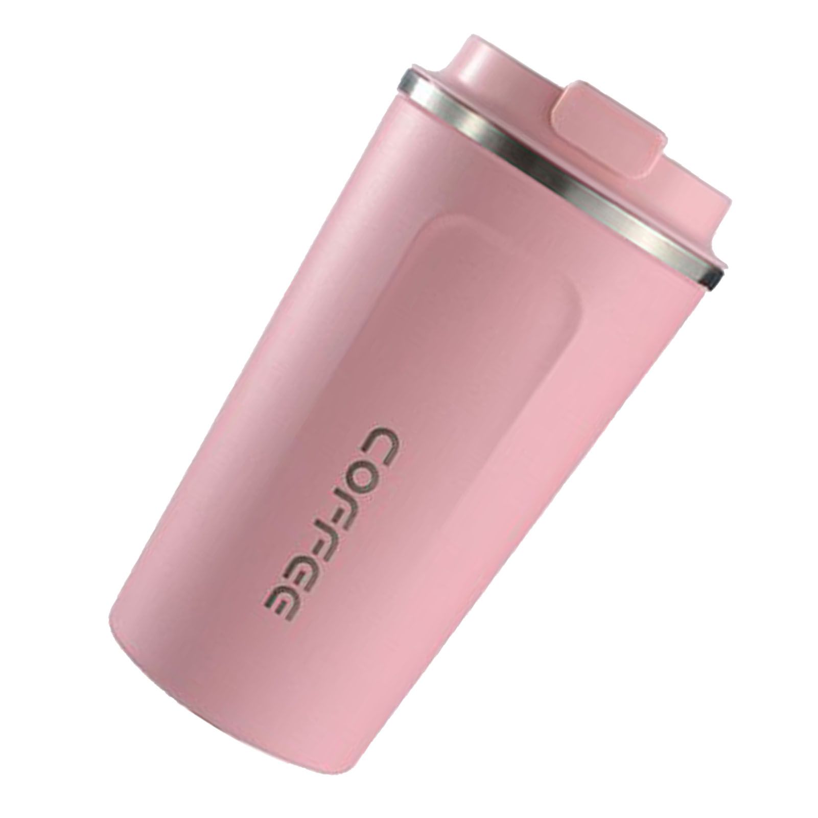 Smart Temperature Display Coffee Cup Portable 304 Stainless Steel Insulation Cup Simple Style Pure Color Generation 2nd Pink 380ml - Image 3