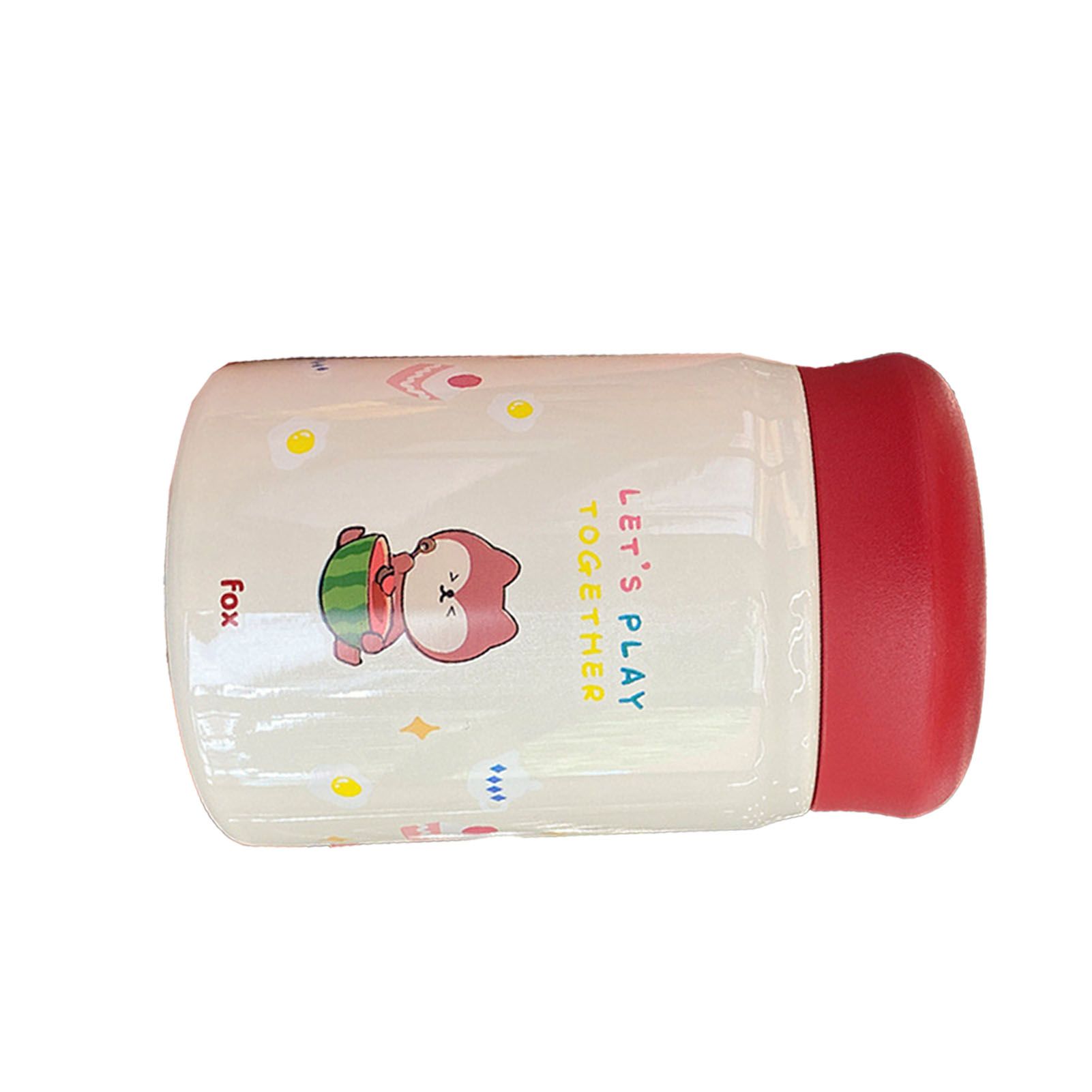 320ml Stainless Steel Insulated Vacuum Food Jar Cup Container with Lid for Outdoor Cartoon Portable Bottle Fox - Image 2