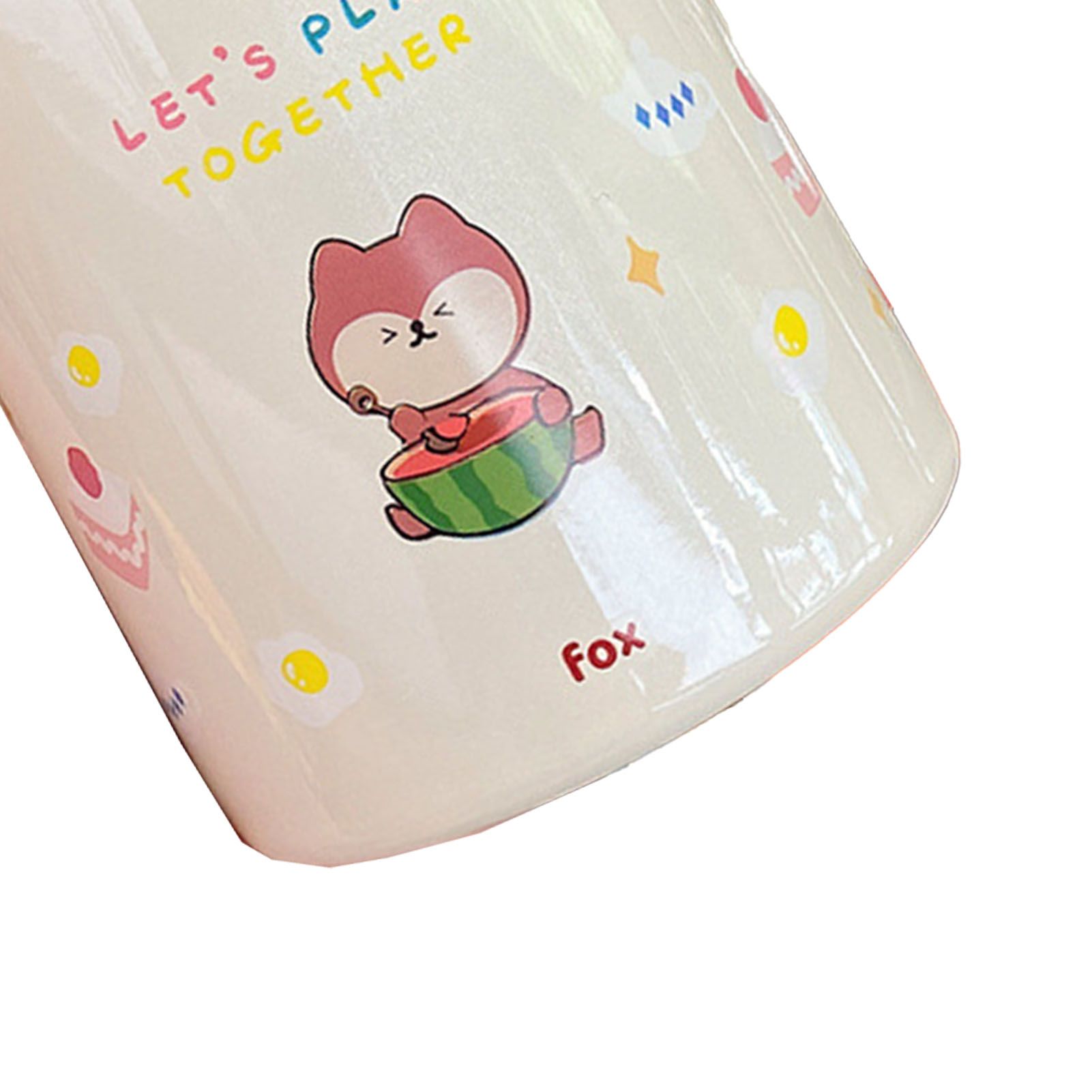 320ml Stainless Steel Insulated Vacuum Food Jar Cup Container with Lid for Outdoor Cartoon Portable Bottle Fox - Image 7