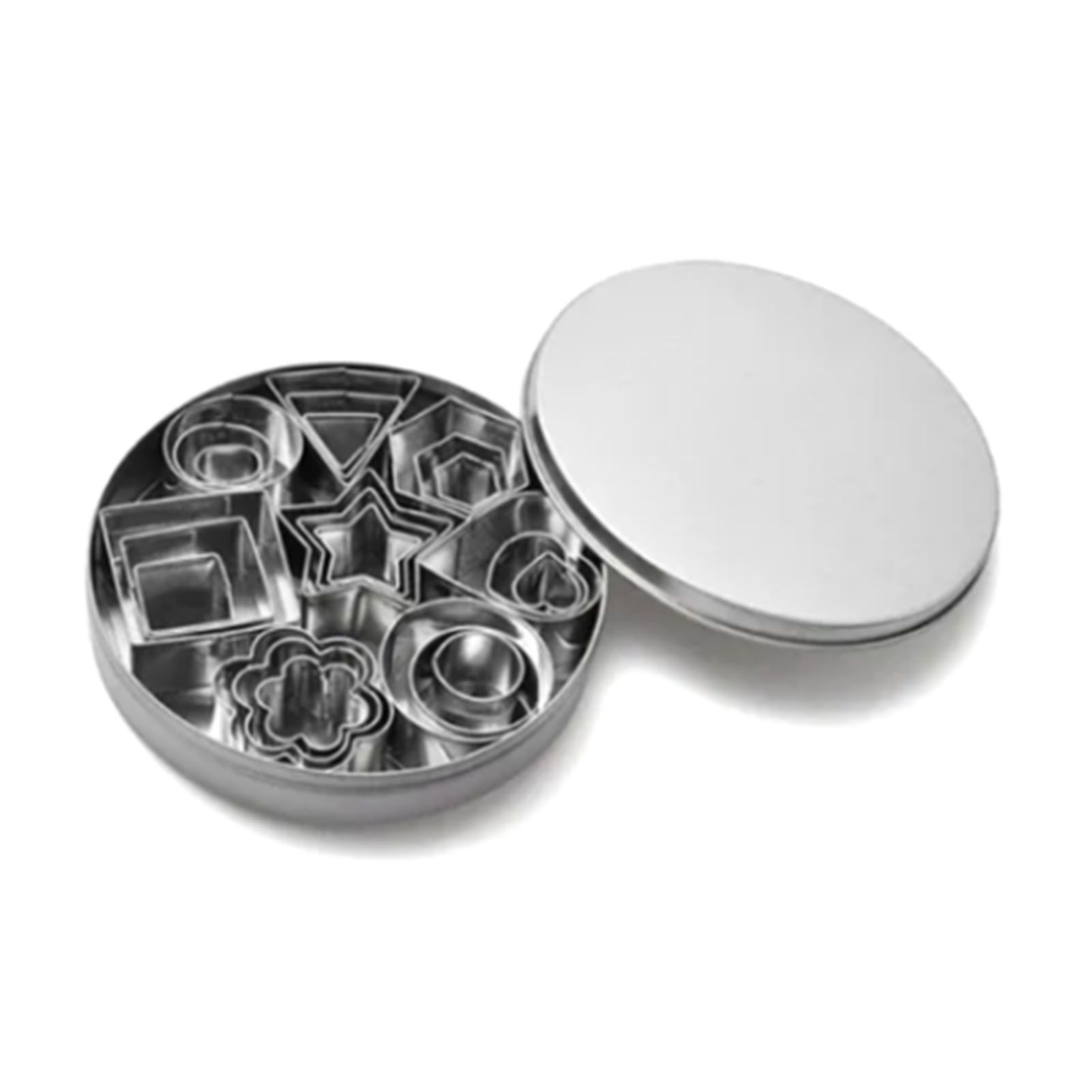 24 Pcs Cookie Cutters Set Biscuit Mould 430 Stainless Steel Vegetable Fruit Cutters for DIY Baking Cooking - Image 1