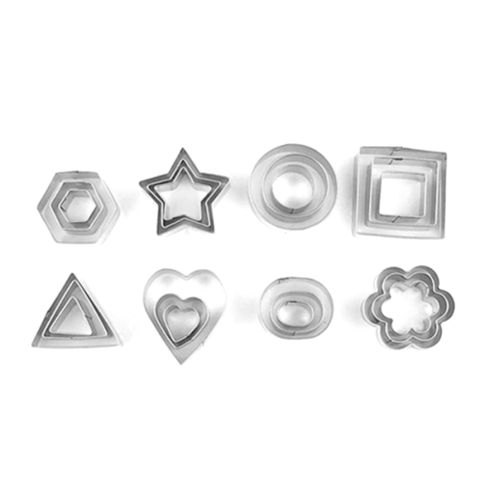 24 Pcs Cookie Cutters Set Biscuit Mould 430 Stainless Steel Vegetable Fruit Cutters for DIY Baking Cooking - Image 3