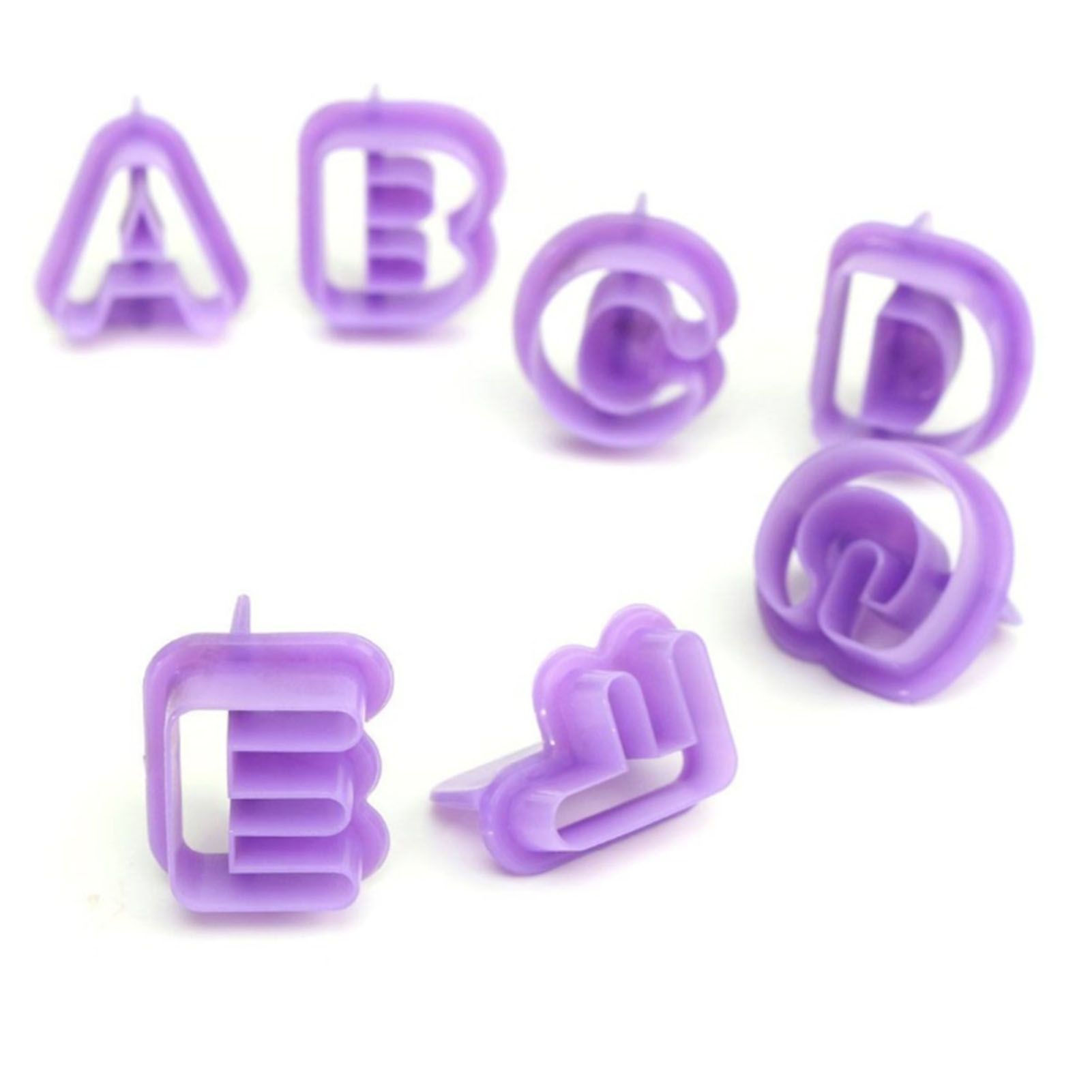 40pcs Numeral Alphabetic Cake Stencils Semiotic Food Grade Plastic Cake Topper Decorative Fillings for Home Baking - Image 7