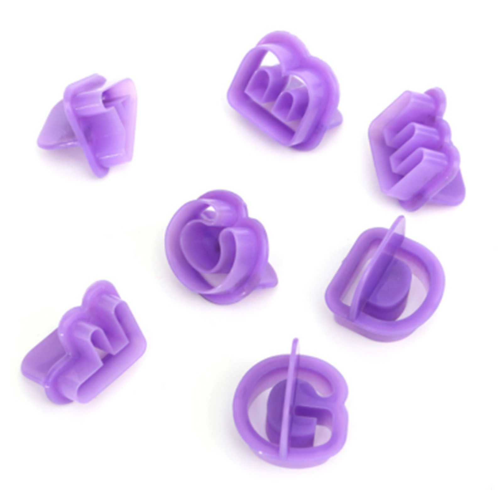 40pcs Numeral Alphabetic Cake Stencils Semiotic Food Grade Plastic Cake Topper Decorative Fillings for Home Baking - Image 8