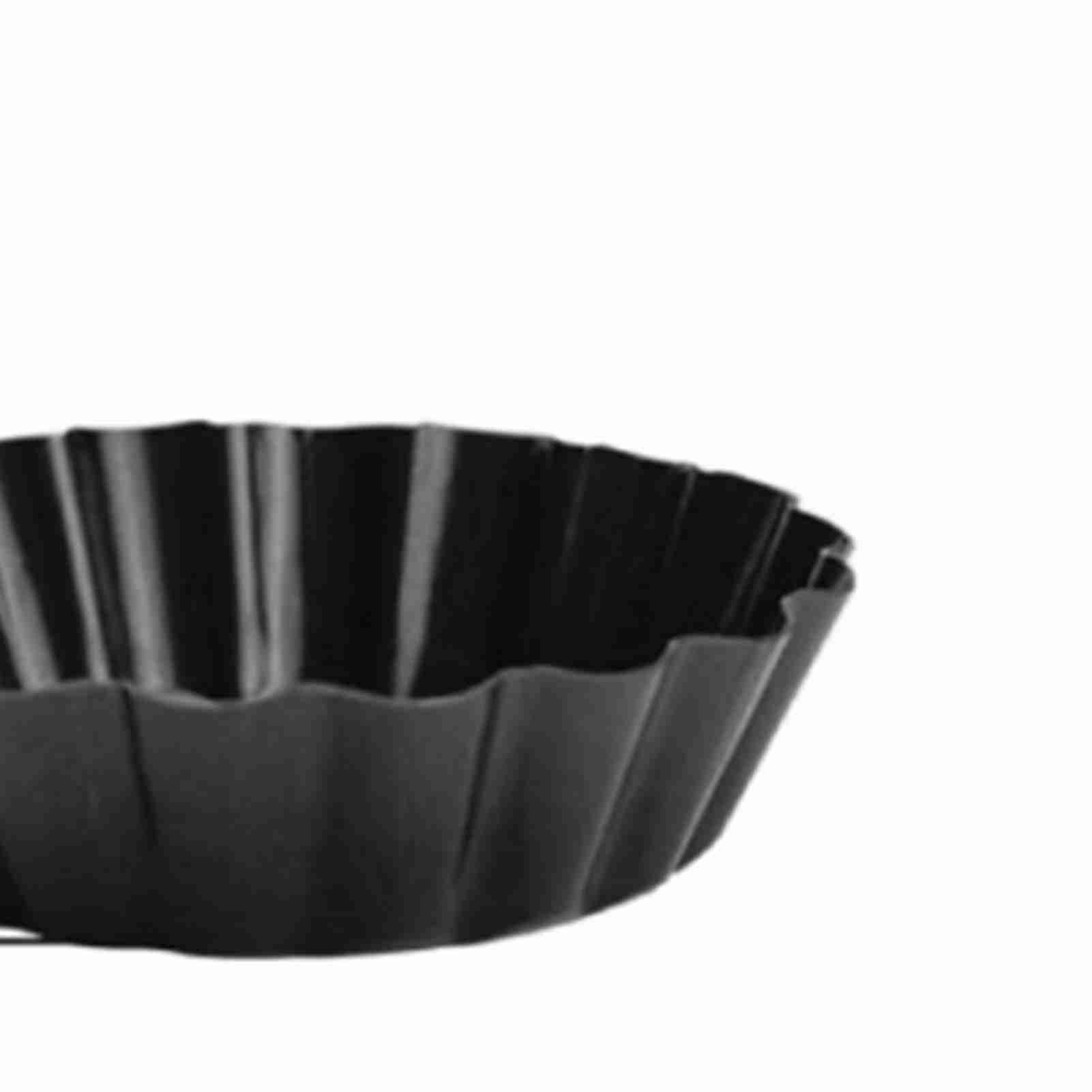 6Pcs 3in Quiche Pan Food Grade Prevents Sticking Carbon Steel Tart Pan with Removable Bottom for Baking Cakes Cheesecakes - Image 8