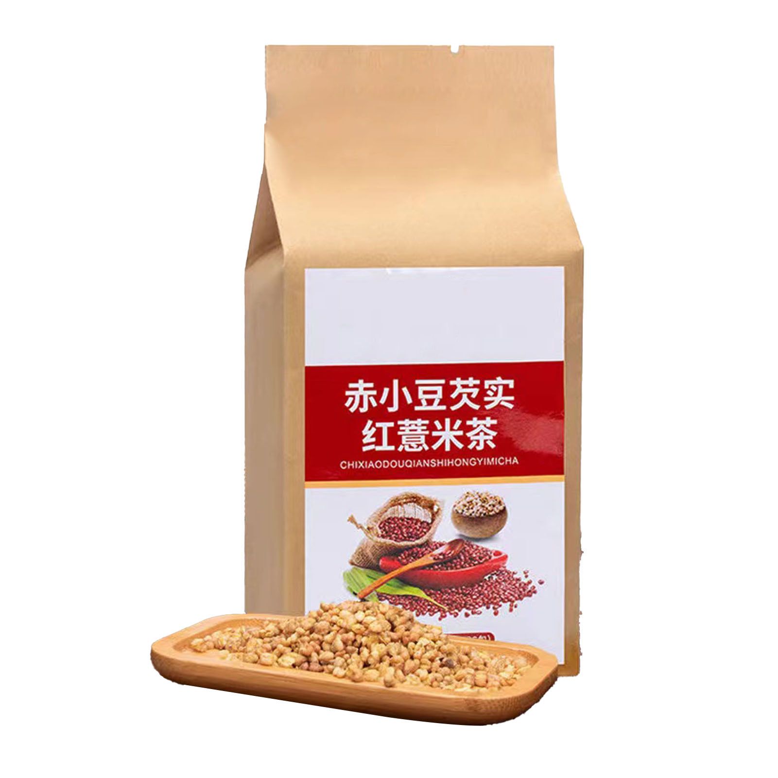 150g Adzuki Beans Coix Seed Wheat Barley Wolfiporia Chinese Yam Combination Tea Natural Tea 30 Counts - Image 1
