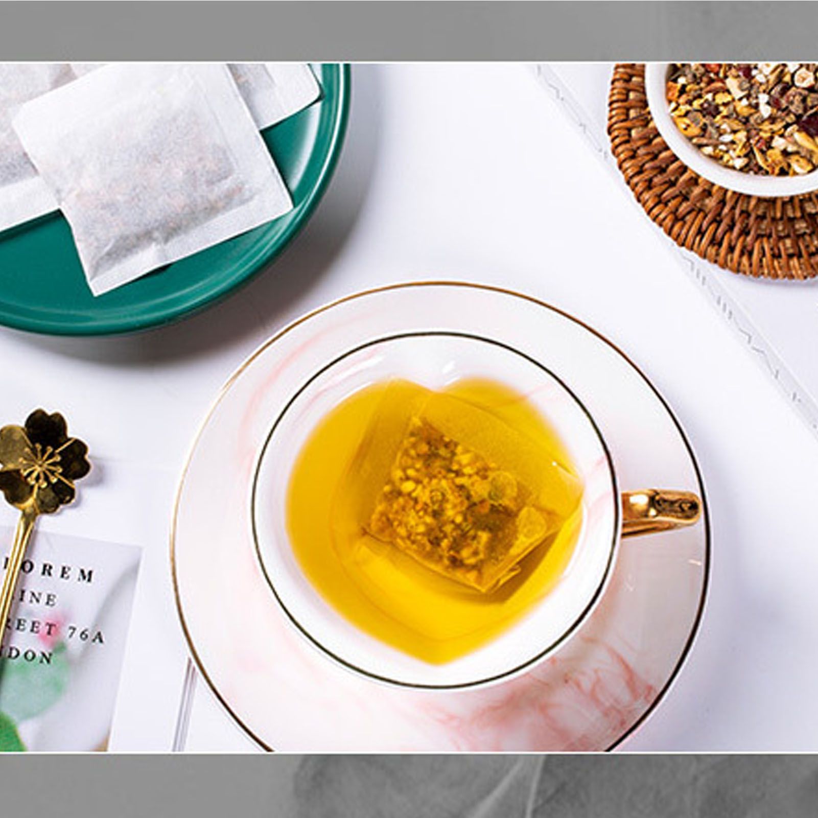 150g Adzuki Beans Coix Seed Wheat Barley Wolfiporia Chinese Yam Combination Tea Natural Tea 30 Counts - Image 4