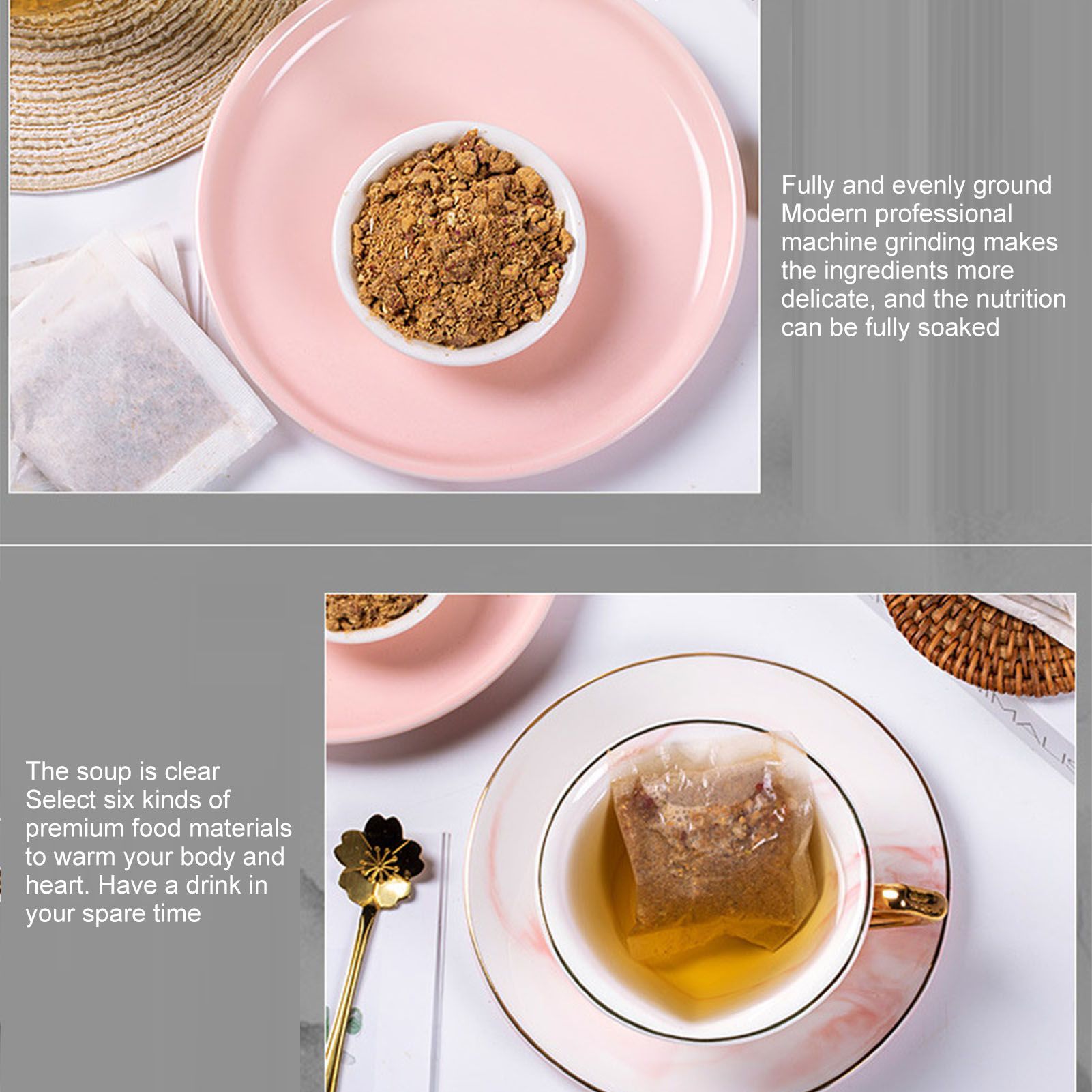 30 Count Longan Jujuba Ginger Tea Healthy Herbal Wolfberry Rose Tea Bags for Women 120g - Image 3