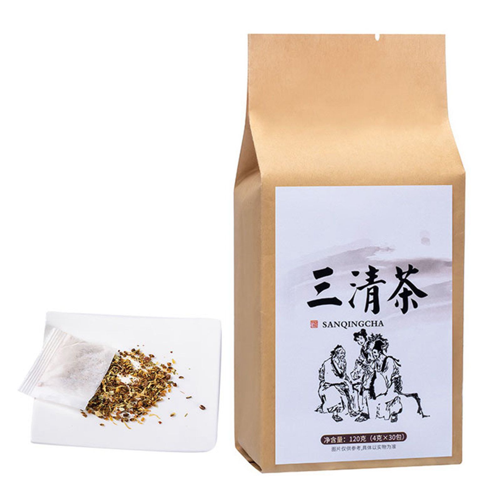 30 Bags Sanqing Tea Independent Packaging 120g 18 Mouth Shelf Life Health Tea Bag for Daily Friends - Image 4