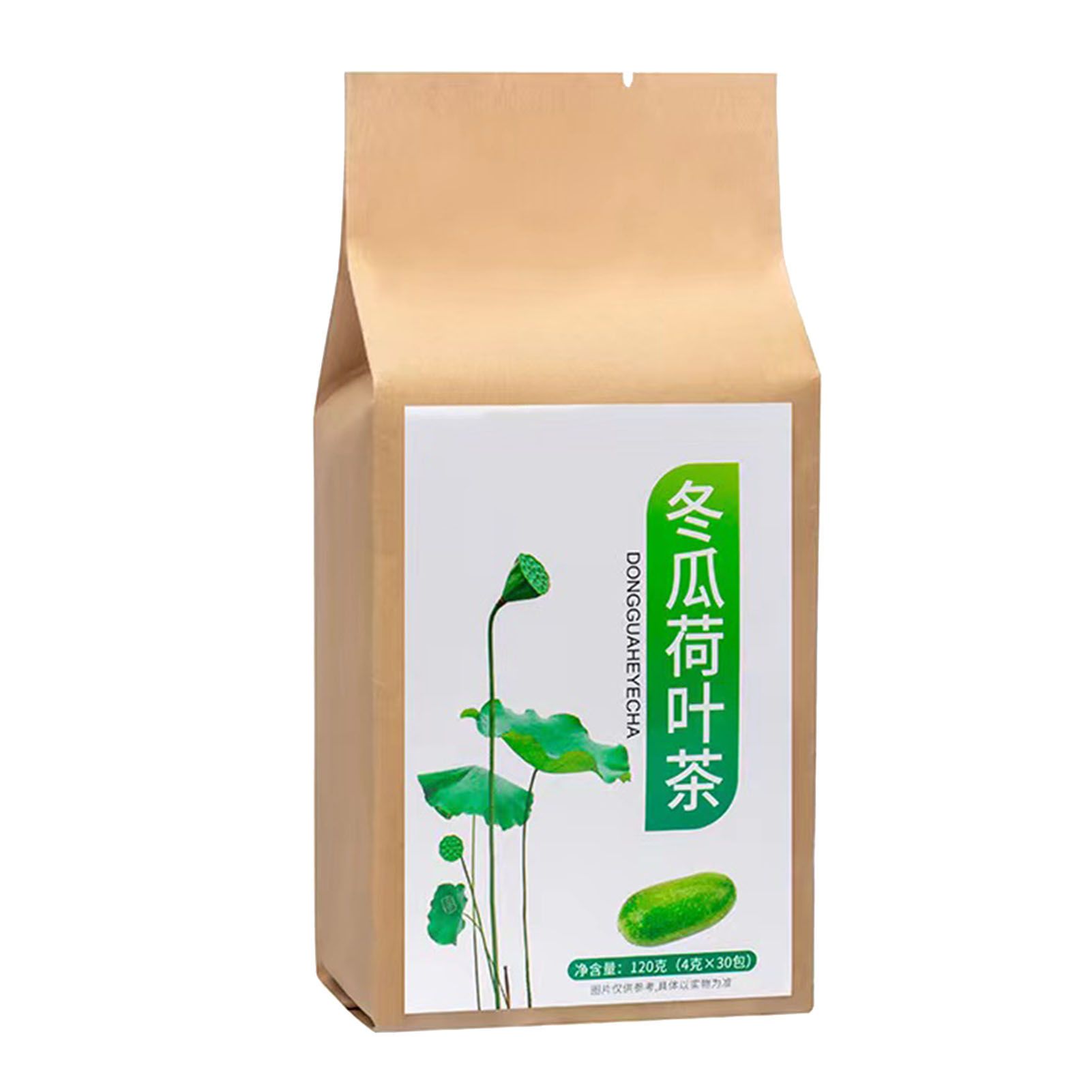 Natural Tea Winter Melon Lotus Leaf Cassia Seed Hawthorn Double Red Rose Licorice Orange Peel Barley 120g 30 Counts - Image 1