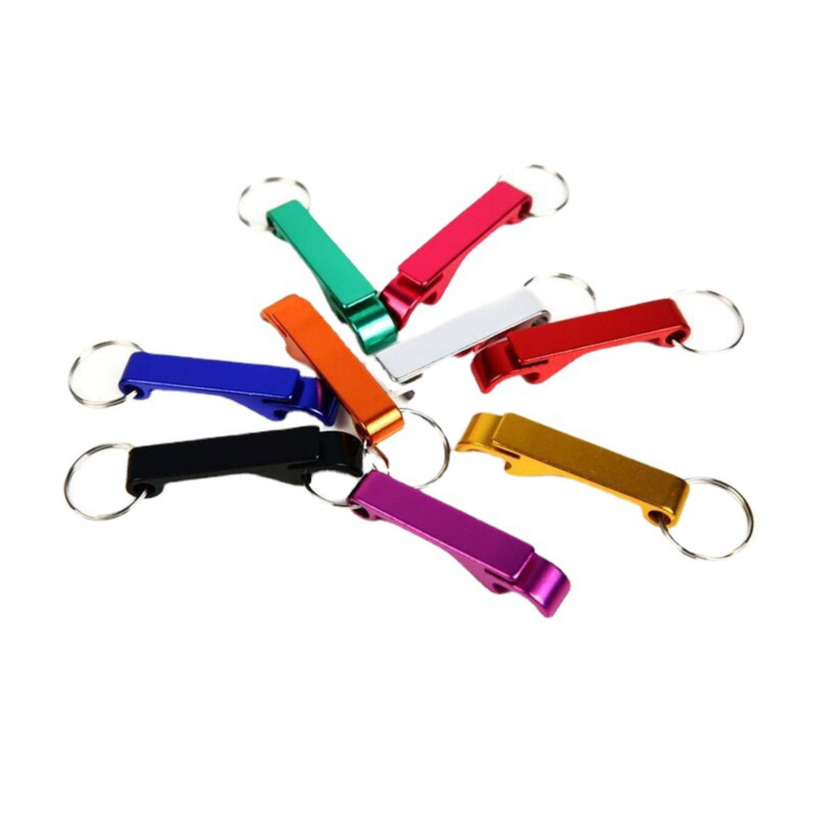 50pcs Keychain Bottle Opener Aluminum Alloy Mini Pocket Beer Beverage Opener Colorful Metal Bottle Opener - Image 3