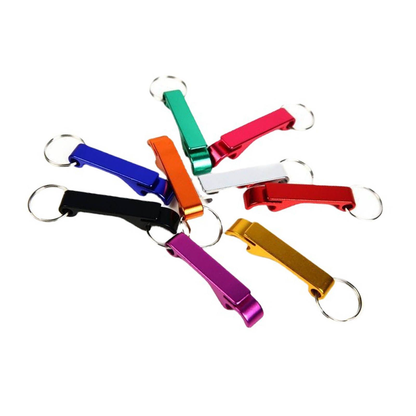 50pcs Keychain Bottle Opener Aluminum Alloy Mini Pocket Beer Beverage Opener Colorful Metal Bottle Opener - Image 4